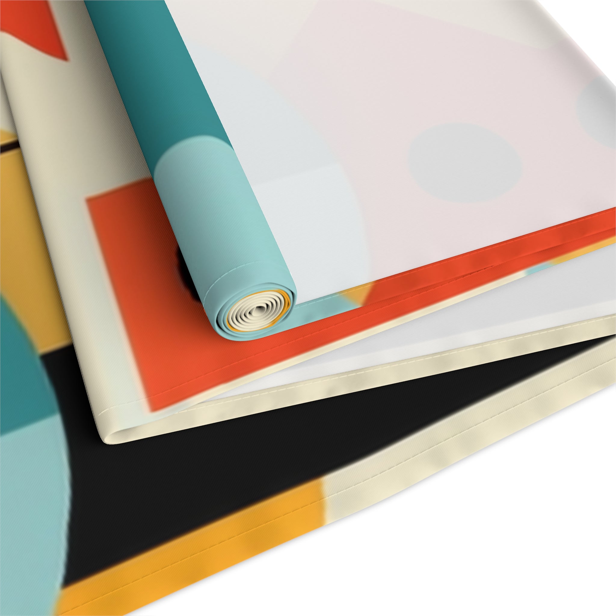 Modern Bauhaus Geometric Designed Table Runner - Mid Century Modern Gal