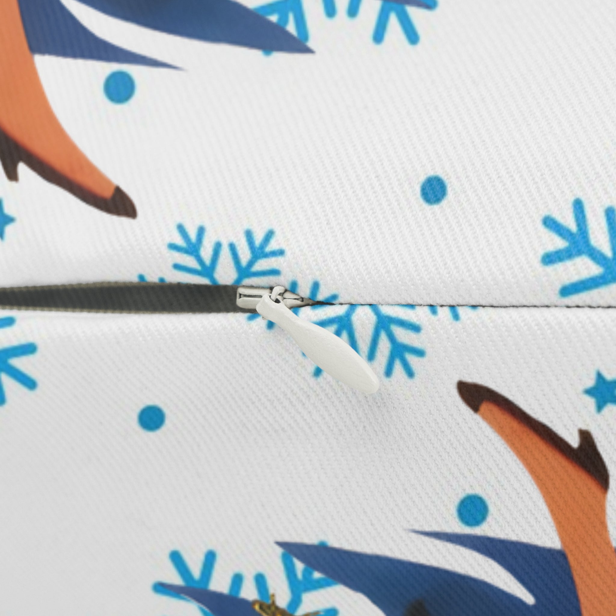 50s Christmas Kitsch Snowflake Mod Holiday Lumbar Pillow - Mid Century Modern Gal