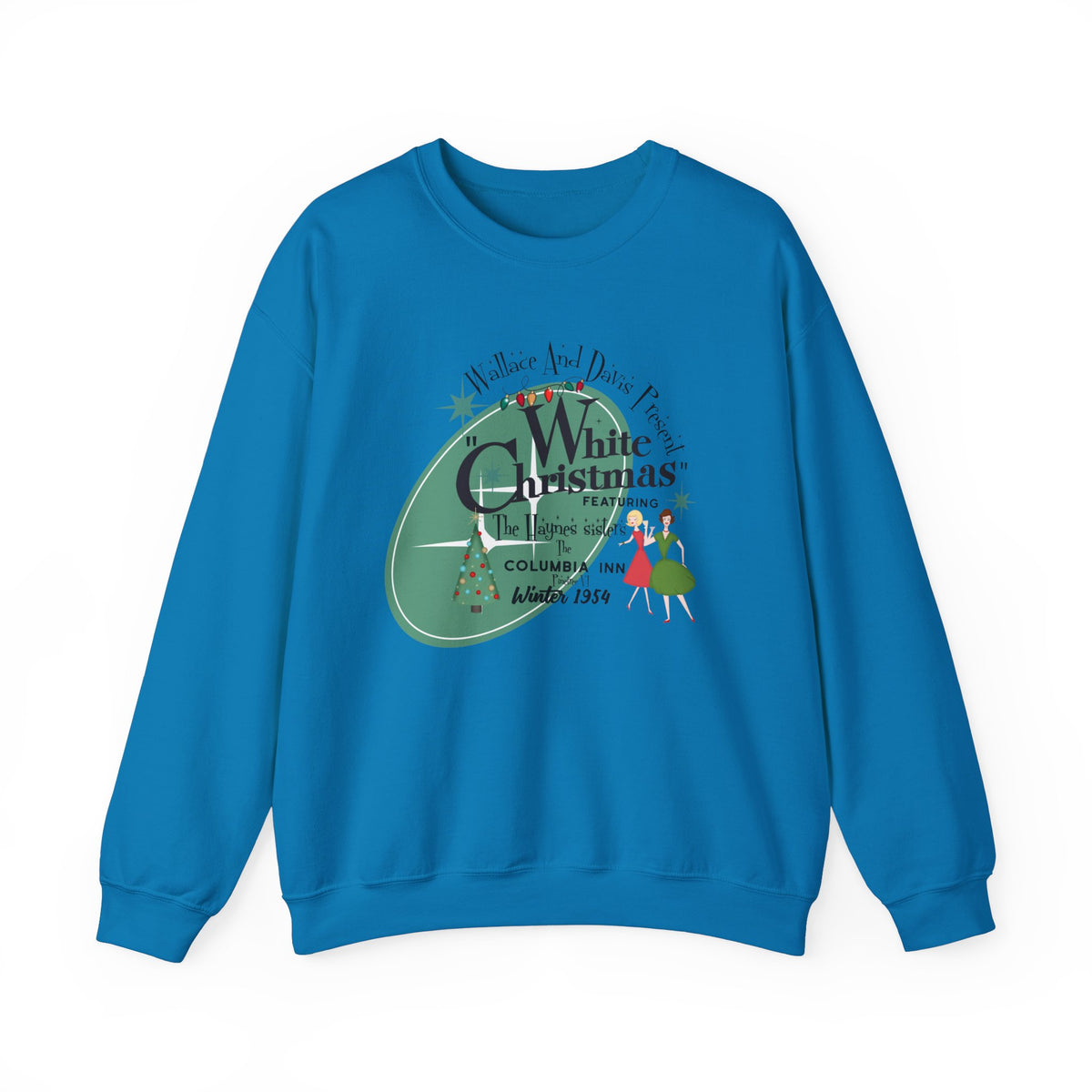 Wallace And Davis 1950s Themed Family Christmas Photo Sweatshirts, Festive Holiday Wear - Mid Century Modern Gal