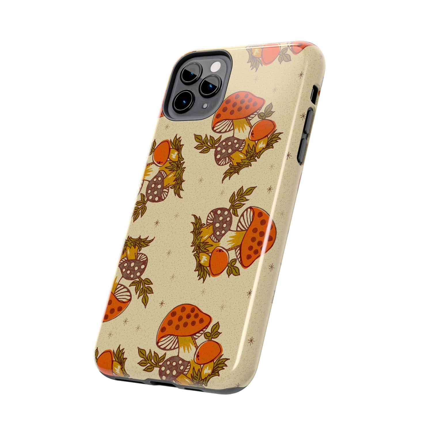 70s Merry Mushroom Groovy Retro Smart Phone Tough Phone Cases - Mid Century Modern Gal