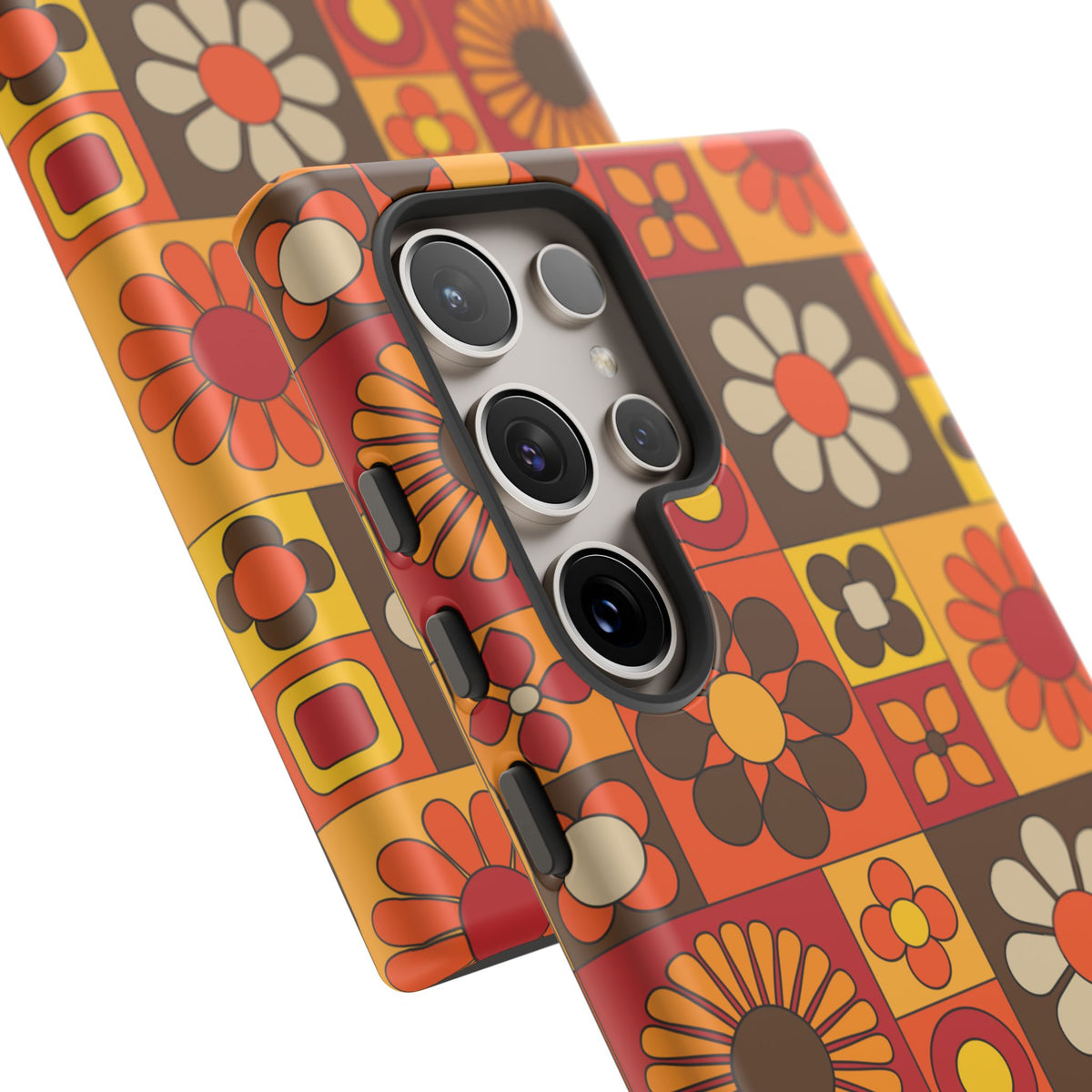 Retro 70s Mid Mod Floral Phone Case | Tough Cases for Flower Lovers
