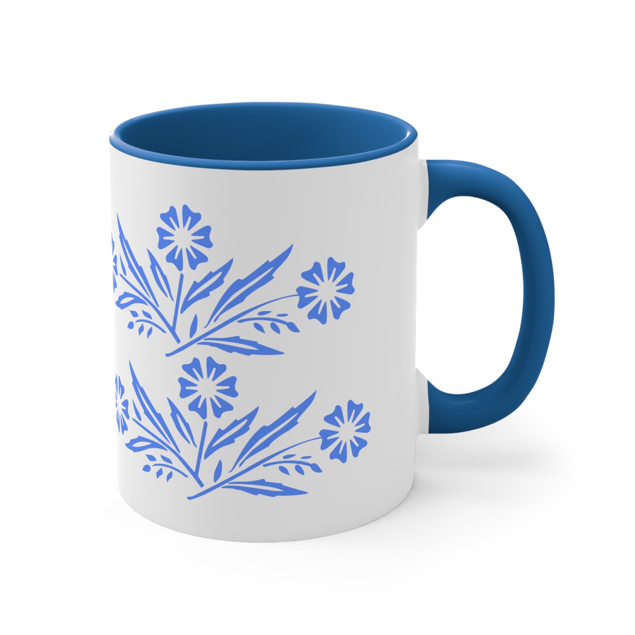 Blue Cornflower Corningware Pyrex Lover Accent Coffee Mug, 11oz - Mid Century Modern Gal