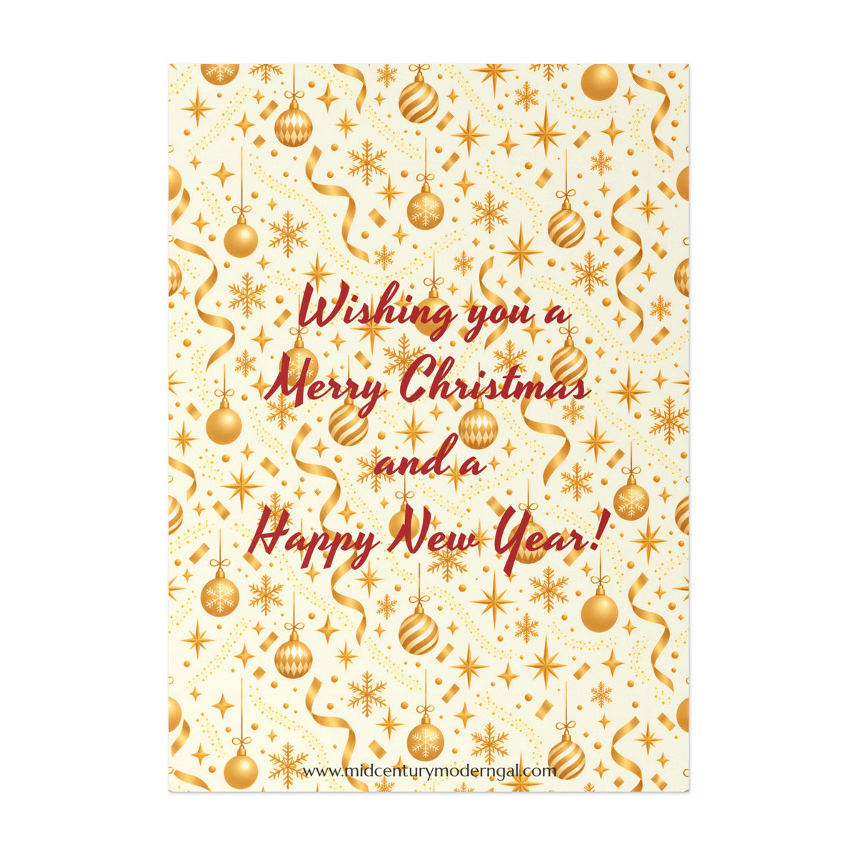 Mid Century Modern Christmas Martini Dapper Gay Male Couple Flat Postcard Style Christmas Greeting Cards