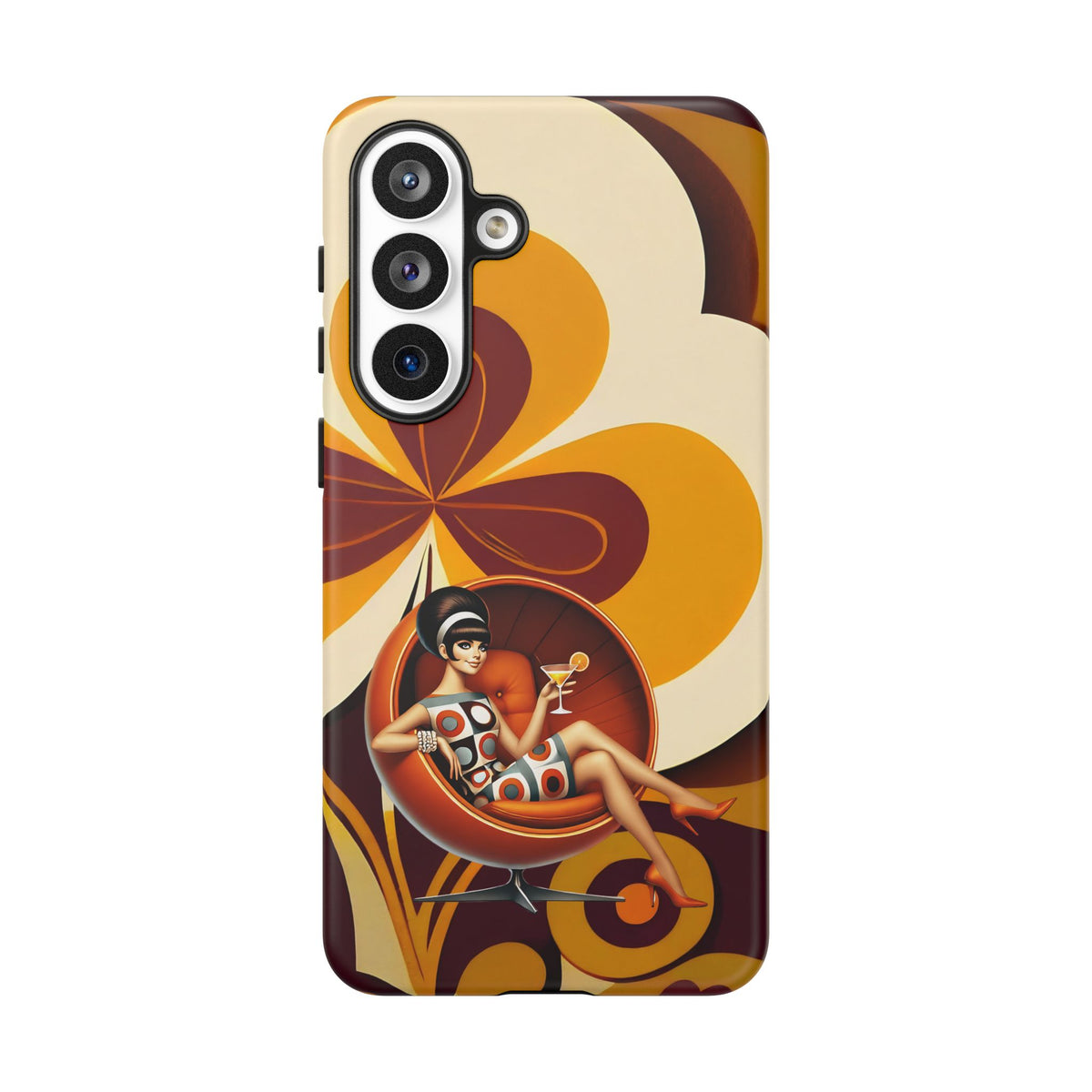 Groovy Mod 60s Retro Flower Power Phone Cases