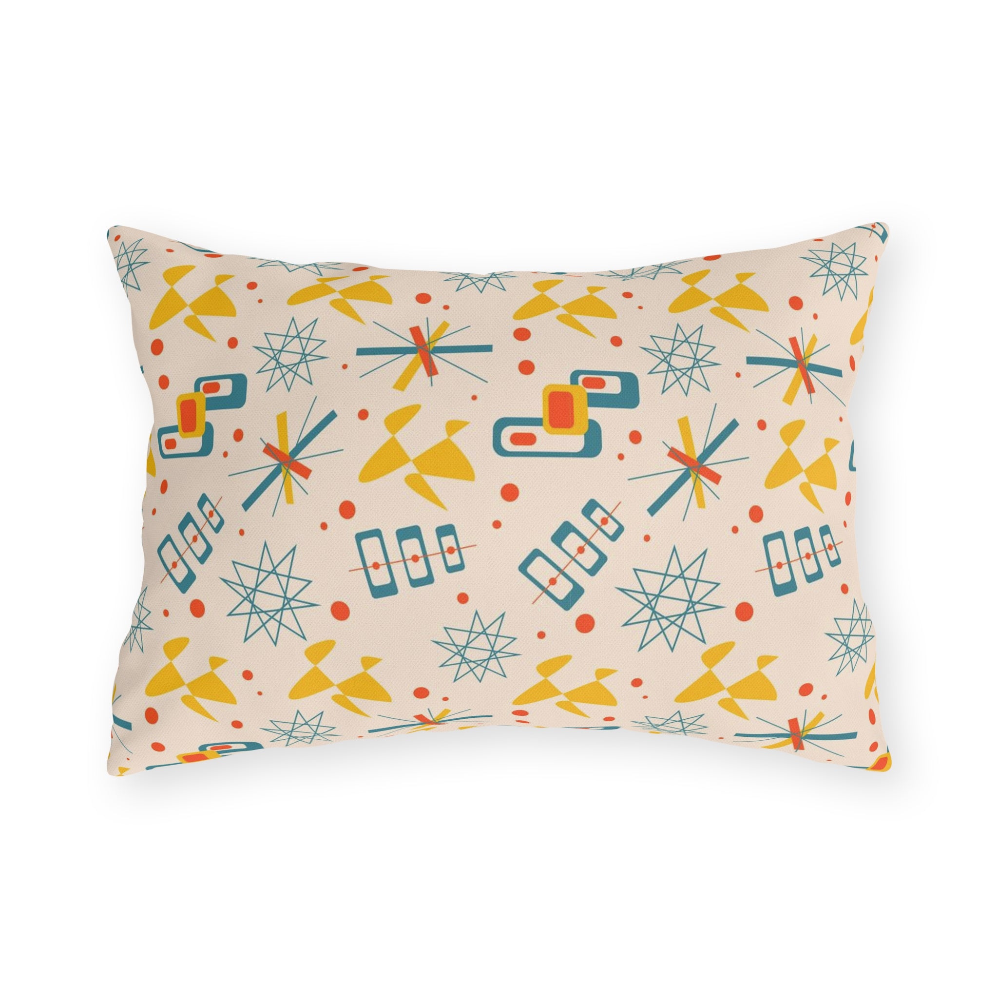Mid Century Modern 50s Pattern, Mod Summer Outdoor Retro Pillows - Mid Century Modern Gal