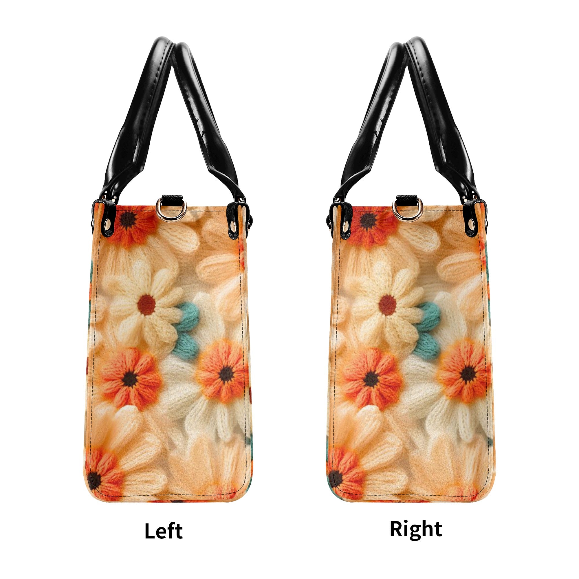 70s Daisy, Faux Crocheted, Mid Mod Shoulder, Retro Handbag - Mid Century Modern Gal