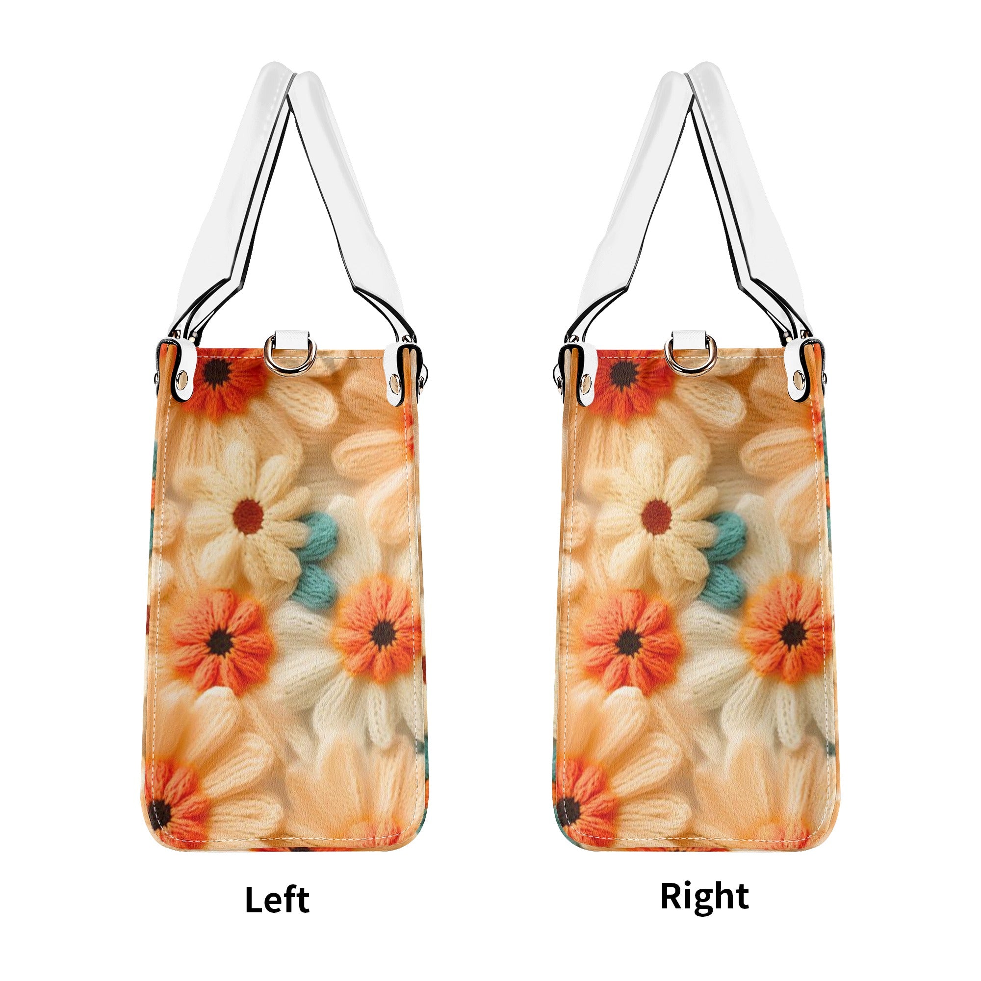 70s Daisy, Faux Crocheted, Mid Mod Shoulder, Retro Handbag - Mid Century Modern Gal