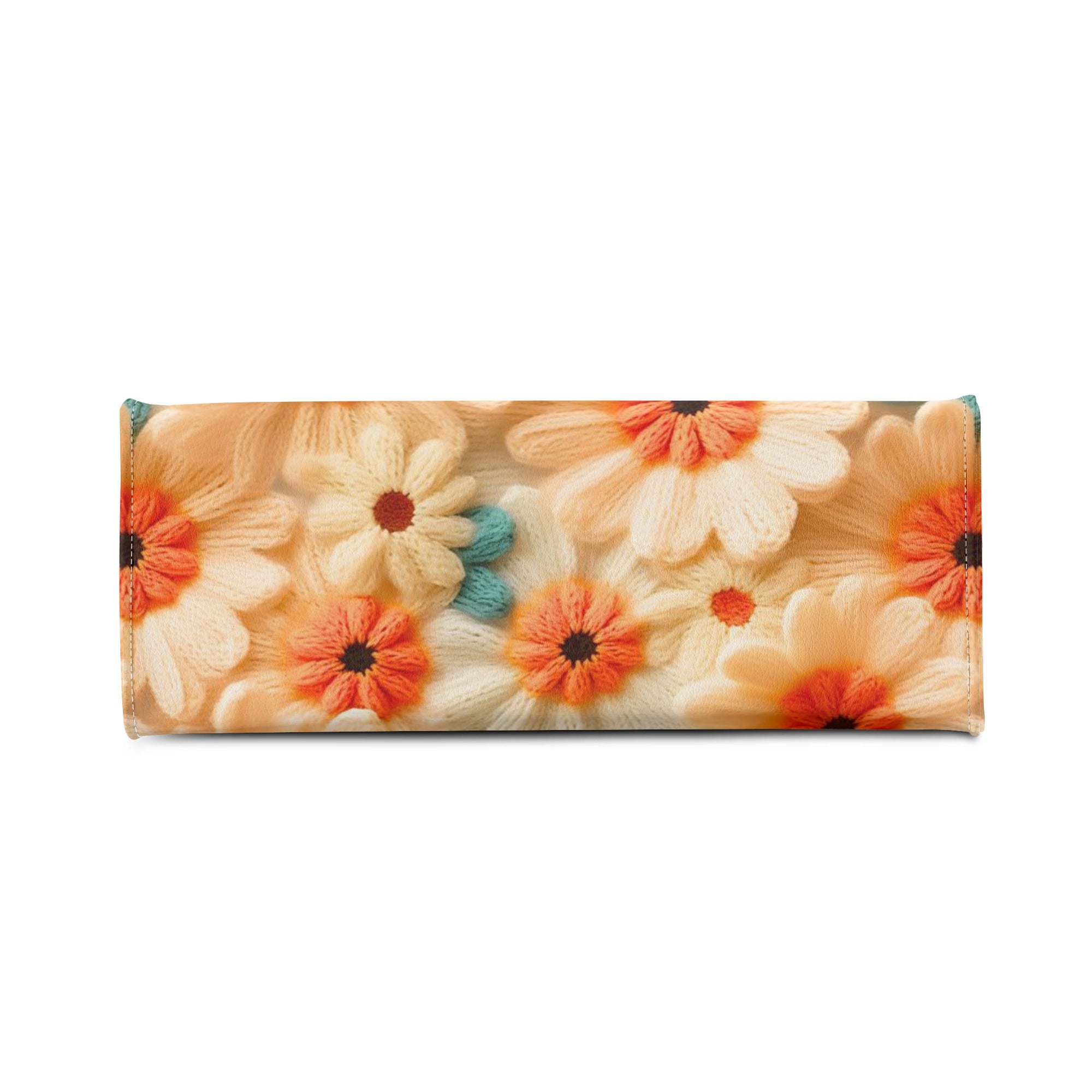 70s Daisy, Faux Crocheted, Mid Mod Shoulder, Retro Handbag - Mid Century Modern Gal