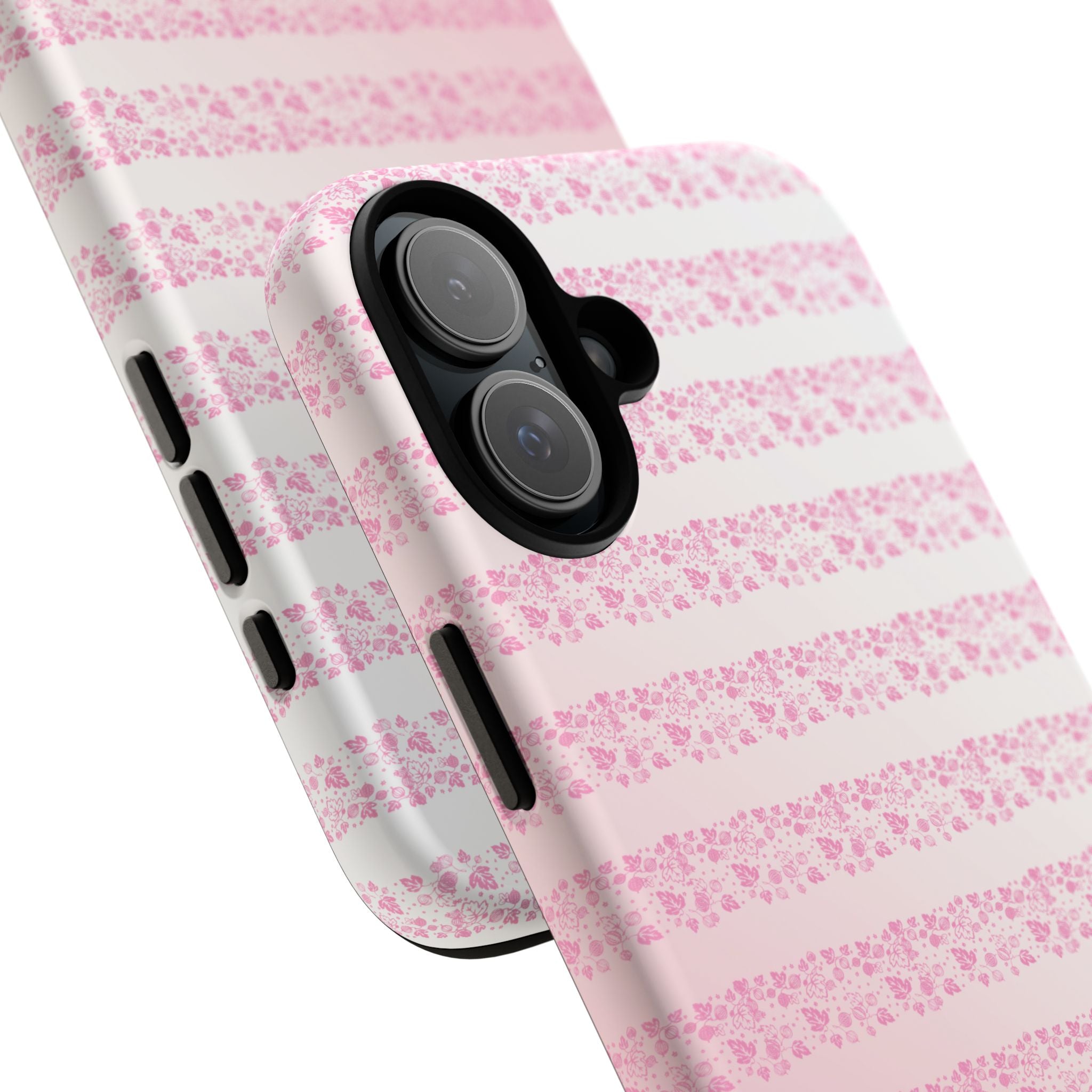 Pink Pyrex Gooseberry Striped Phone Case, Stylish Phone Cover, Tough Protective Case, Cute Cell Phone Case, Trending Gift for Her