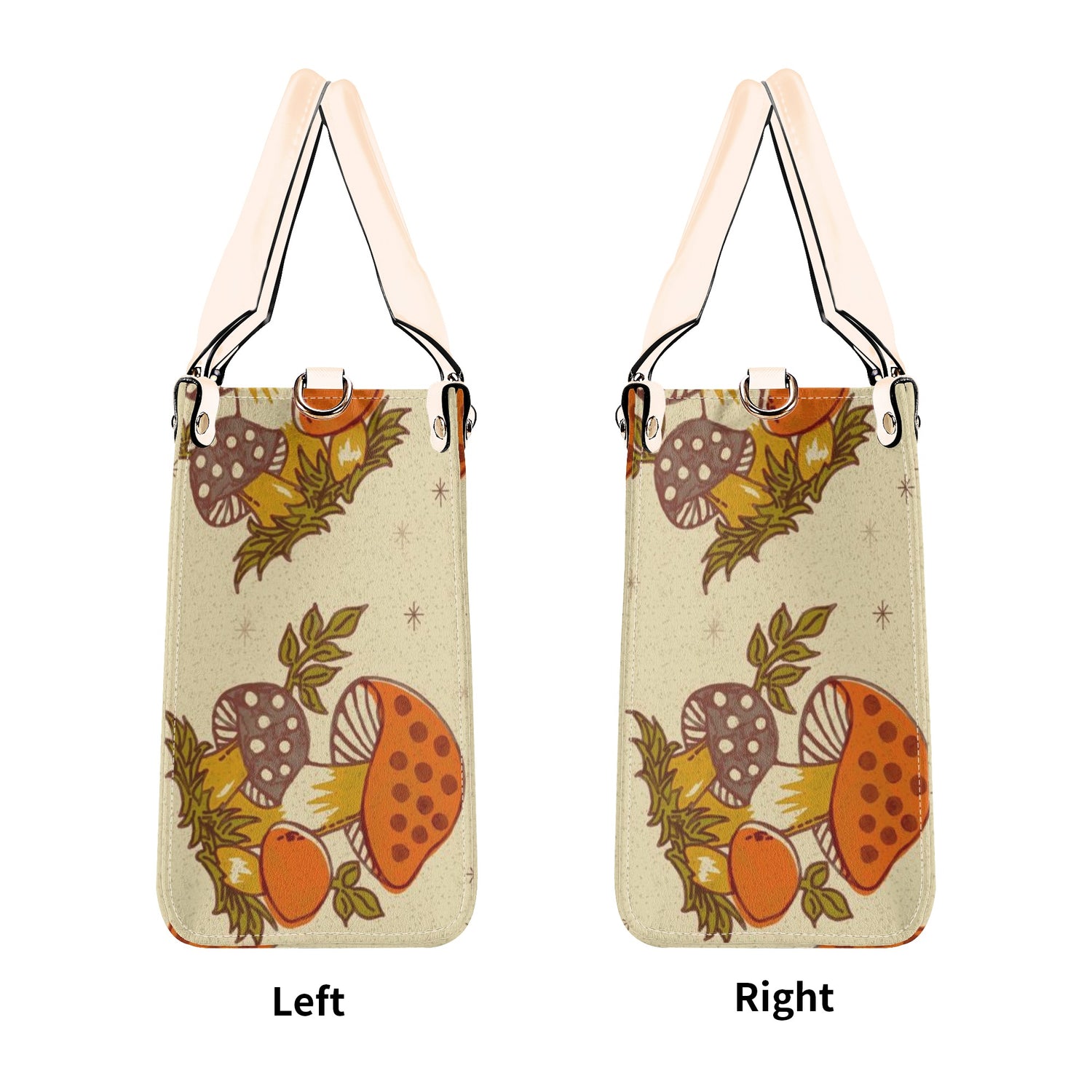 Vintage 70s Merry Mushroom Handbag, Groovy Cottagecore, Retro Hipster Bag - Mid Century Modern Gal