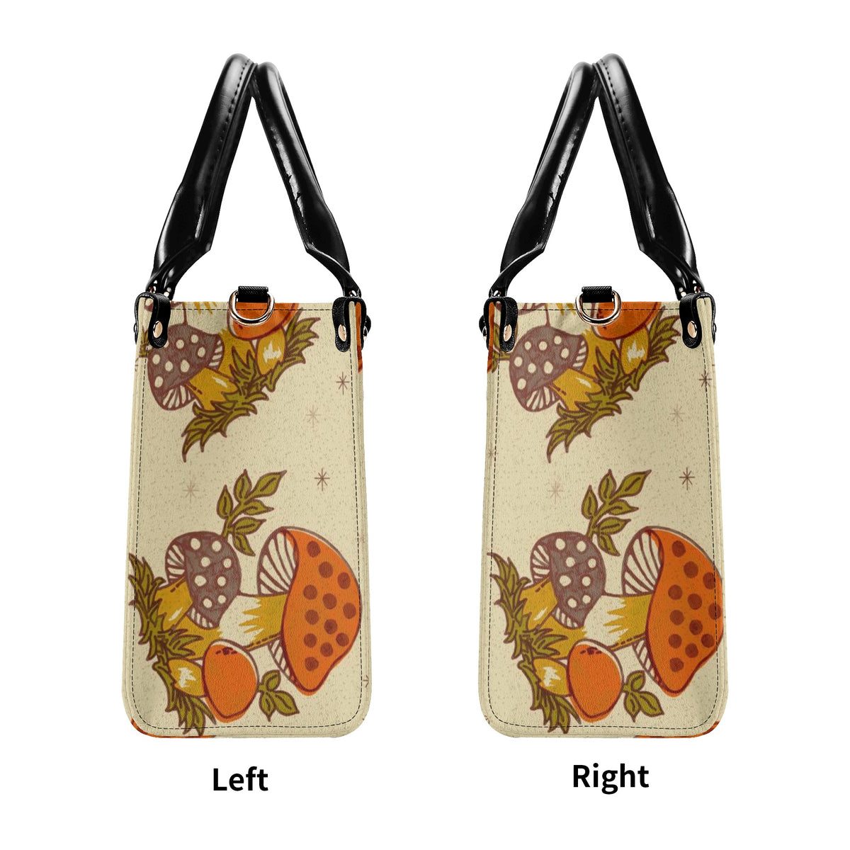 Vintage 70s Merry Mushroom Handbag, Groovy Cottagecore, Retro Hipster Bag - Mid Century Modern Gal