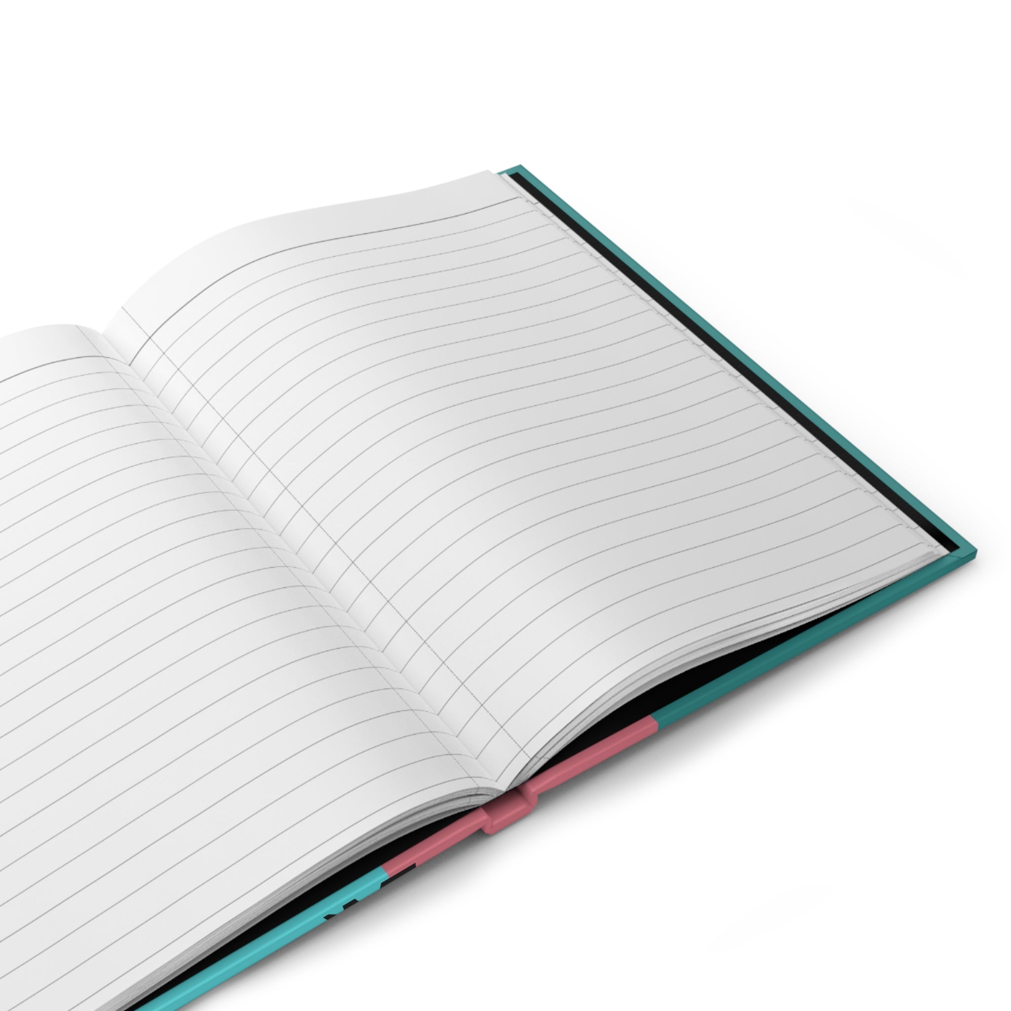 Atomic Cats Hardcover Journal Notebook, Pink, Aqua Blue, Daily Planner Book - Mid Century Modern Gal