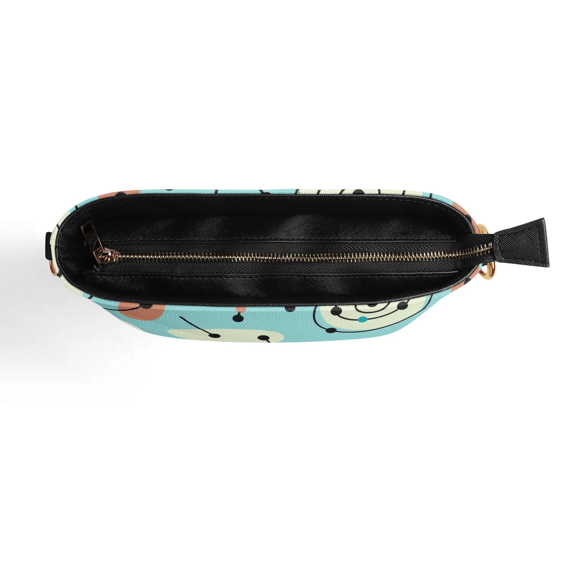 Mid Century Modern Atomic Ameoba Bucket Shoulder Bag - Mid Century Modern Gal
