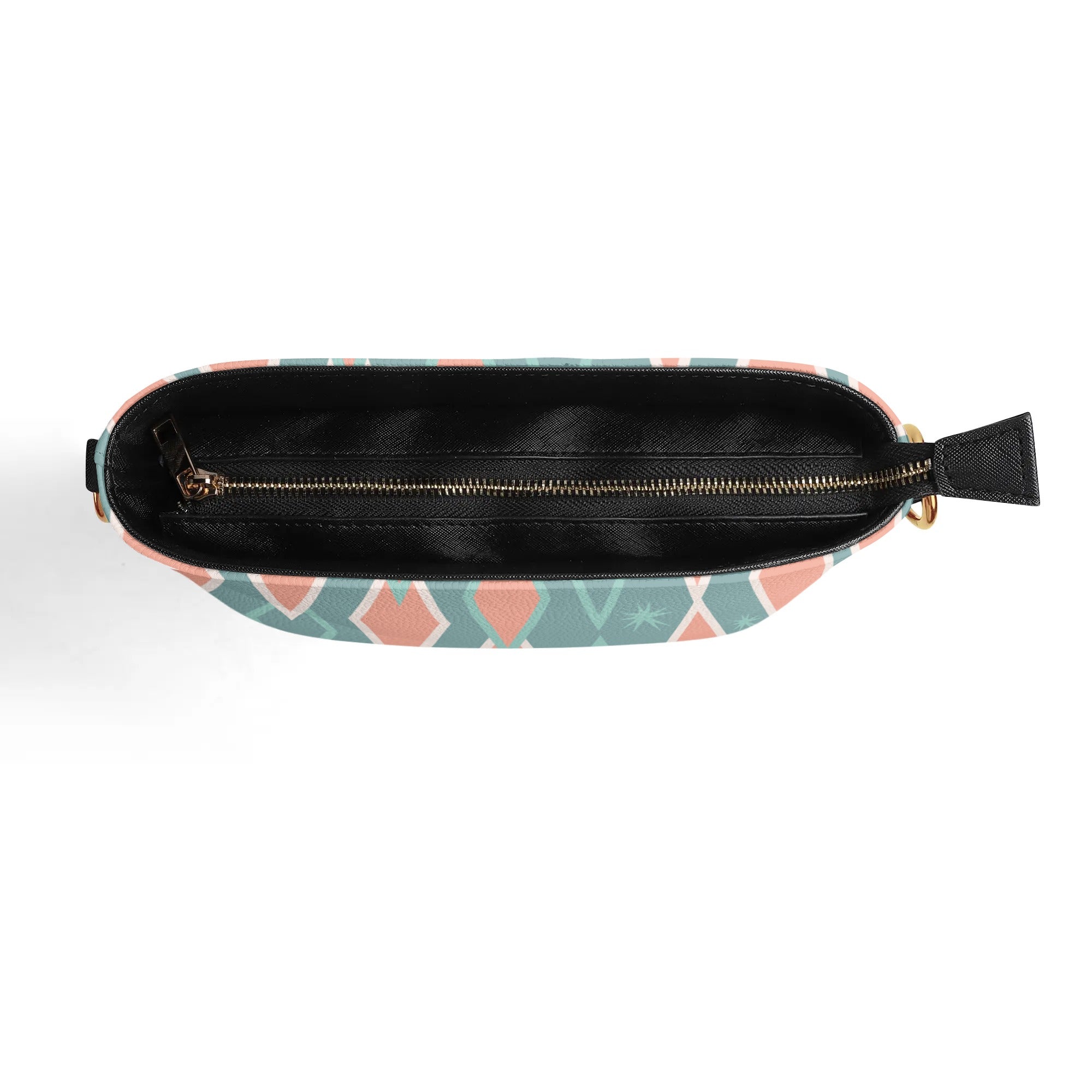 Mid Mod Atomic Cat, Kitschy Retro Bucket Bag Shoulder Bag - Mid Century Modern Gal