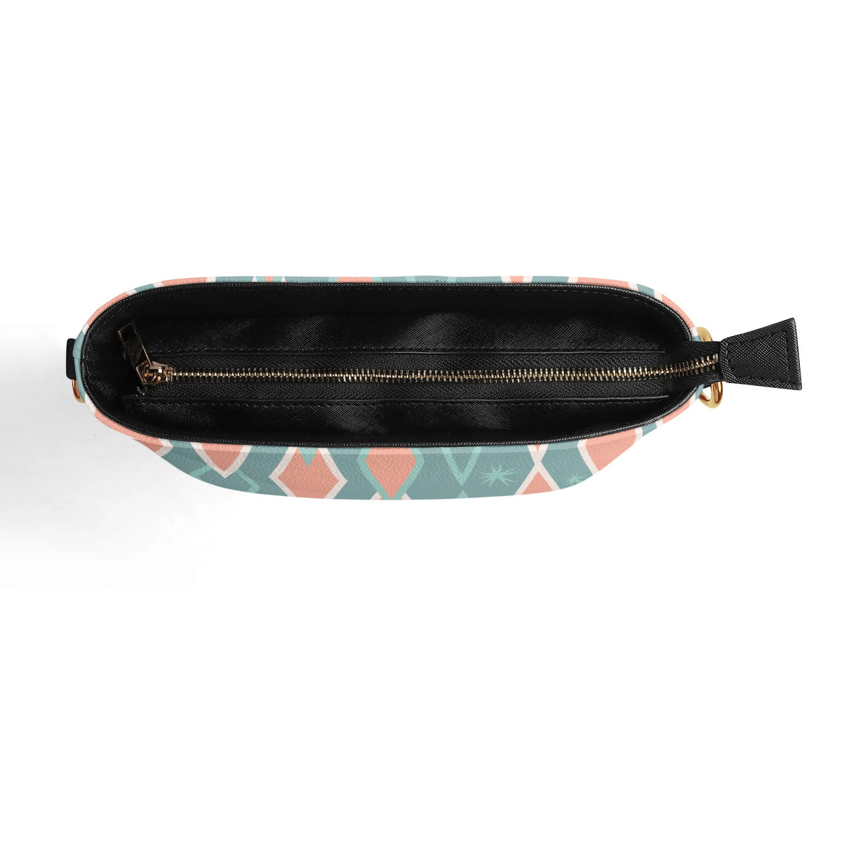 Mid Mod Atomic Cat, Kitschy Retro Bucket Bag Shoulder Bag - Mid Century Modern Gal