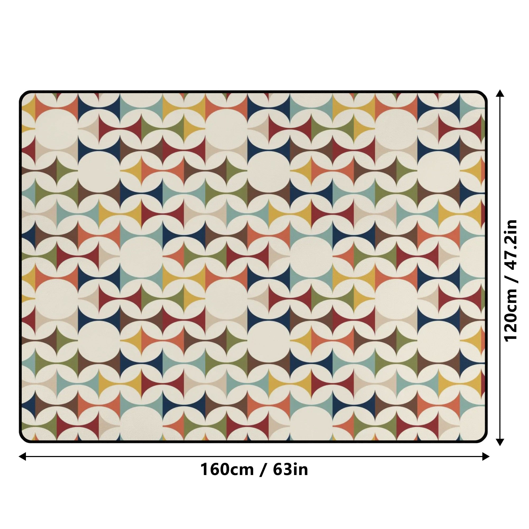 Mid Century Modern Scandinavian Office, LR, Bedroom Sofa Area Bedroom Rug - Mid Century Modern Gal