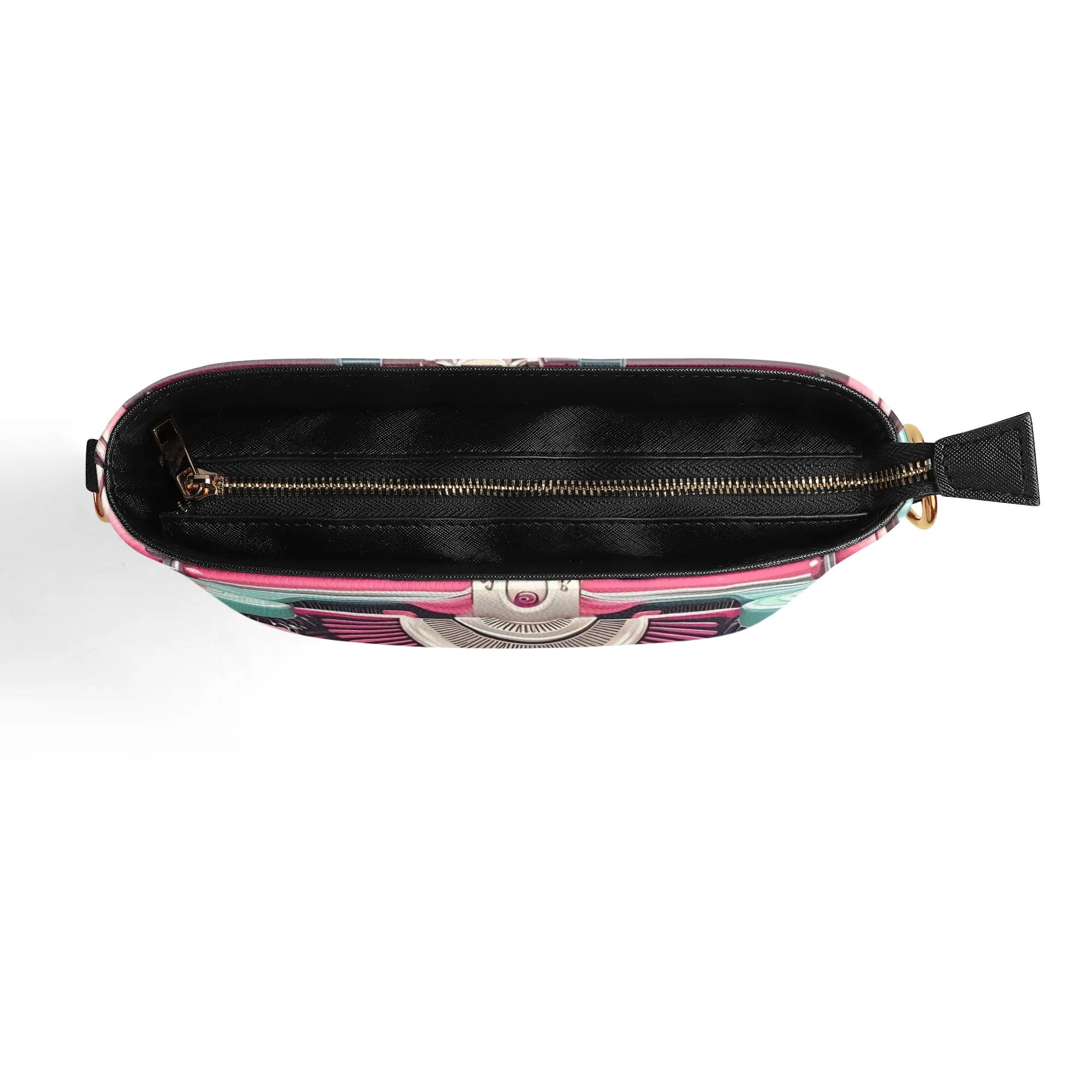 Retro Typewriter Bucket Bag, Kitschy Atomic Cat, Pink Purse - Mid Century Modern Gal