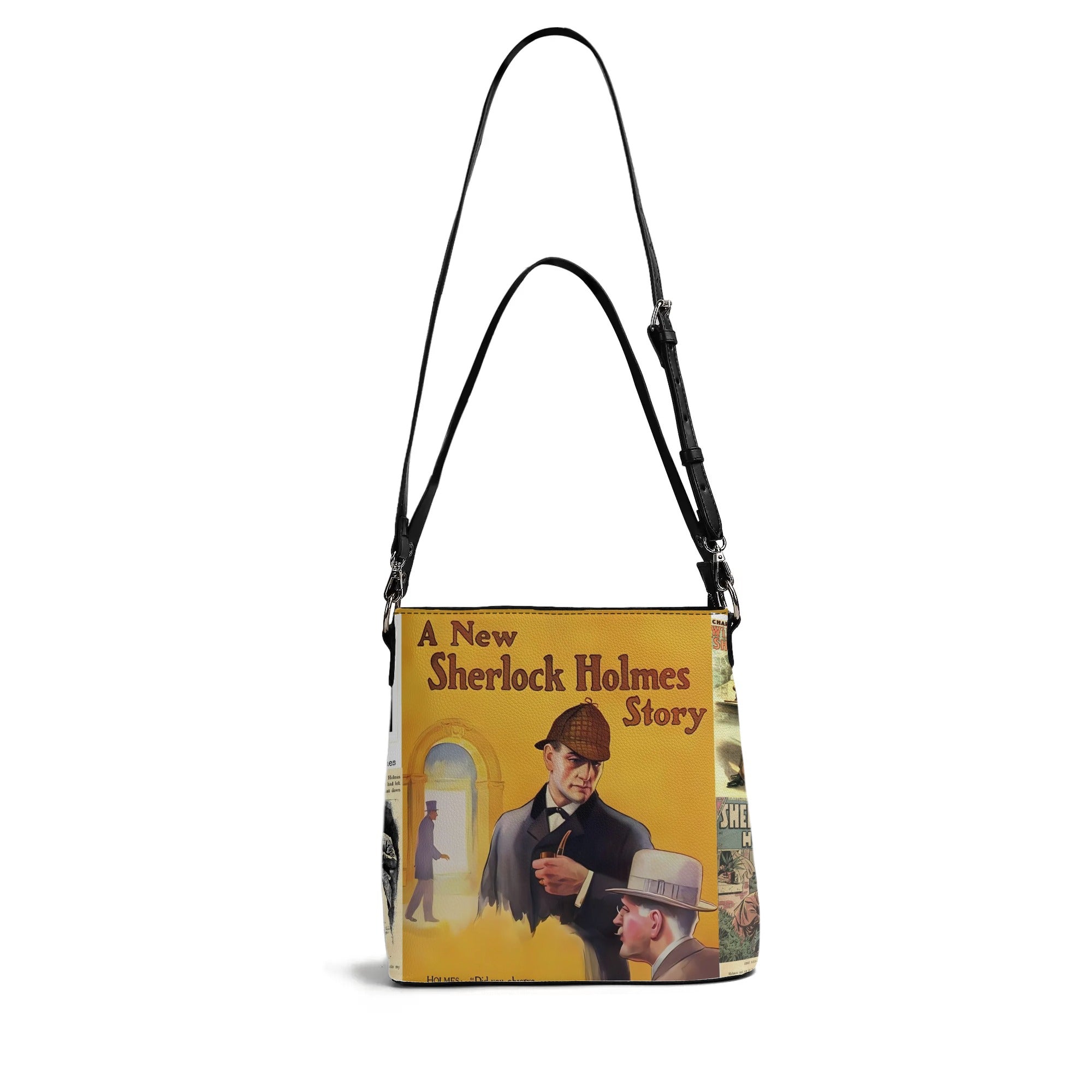 Sherlock Holmes, Literary Gifts For Bookworms, Retro Style Bucket Bag For Women - Mid Century Modern Gal