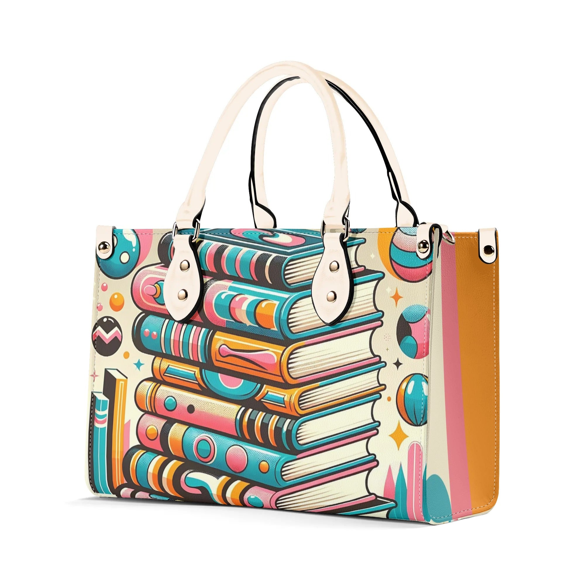 Book Lover Gifts, Retro Style Groovy Books, Kitschy Shoulder-Handbag - Mid Century Modern Gal