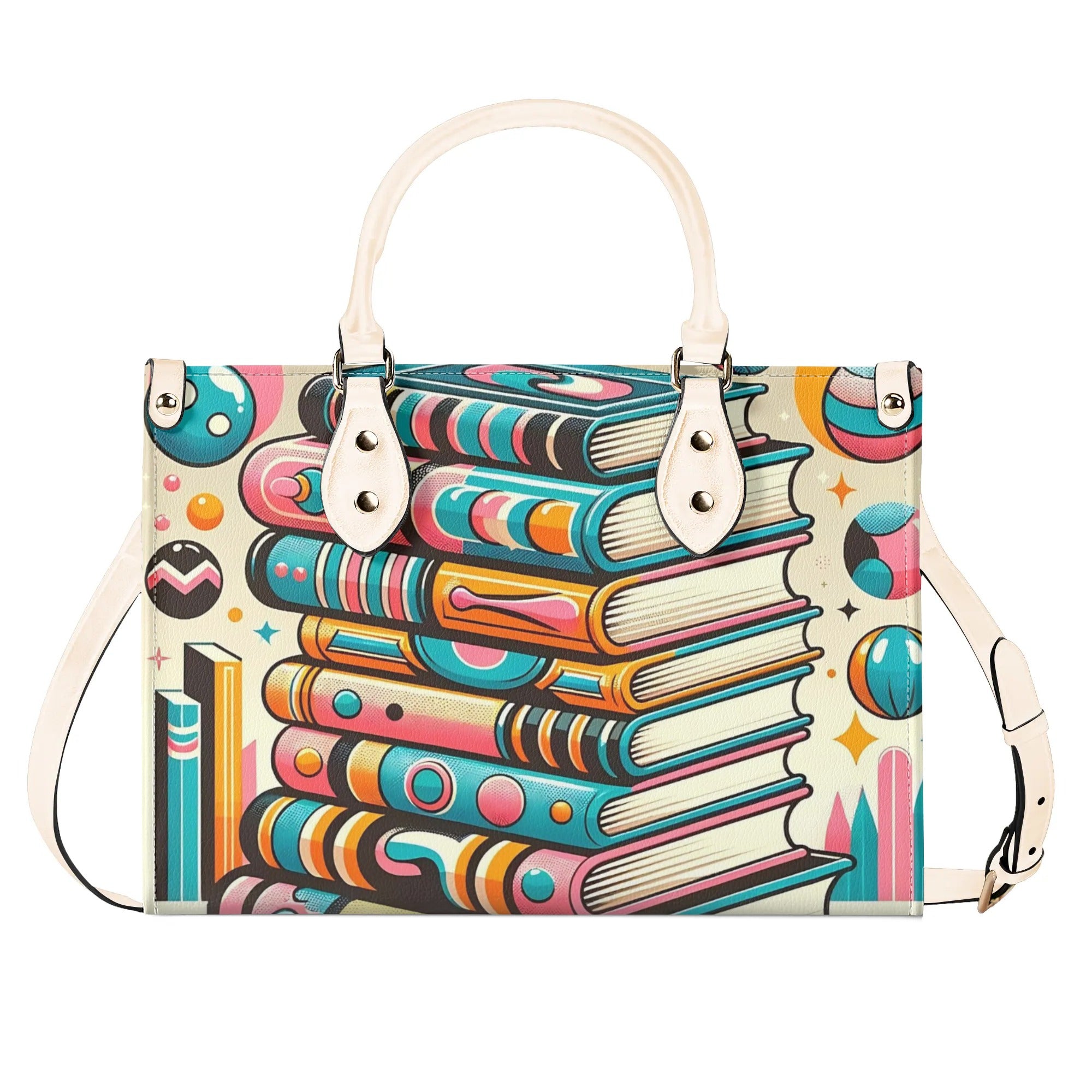 Book Lover Gifts, Retro Style Groovy Books, Kitschy Shoulder-Handbag - Mid Century Modern Gal