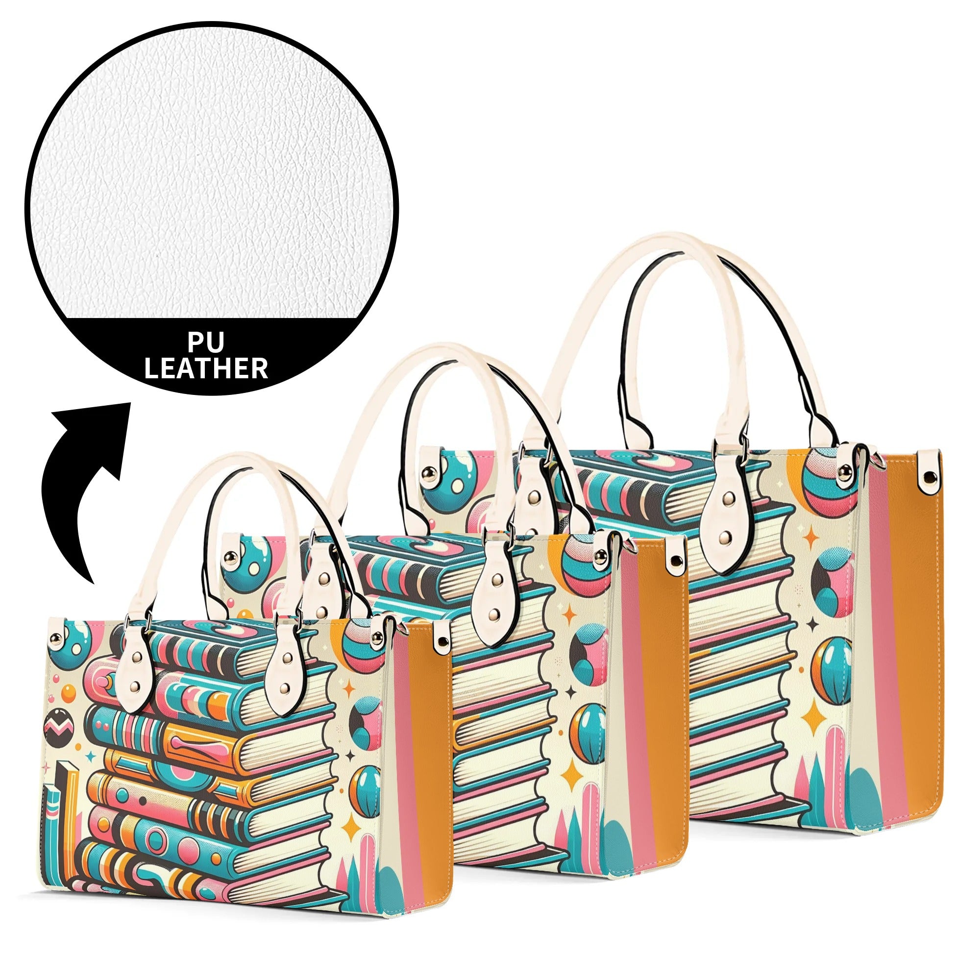 Book Lover Gifts, Retro Style Groovy Books, Kitschy Shoulder-Handbag - Mid Century Modern Gal