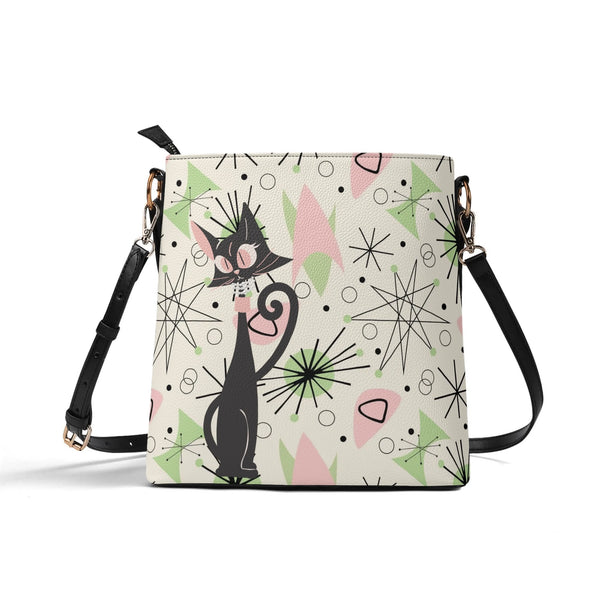 Atomic Cat Bucket Bag, Astro Atomic 50s Kitschy Style