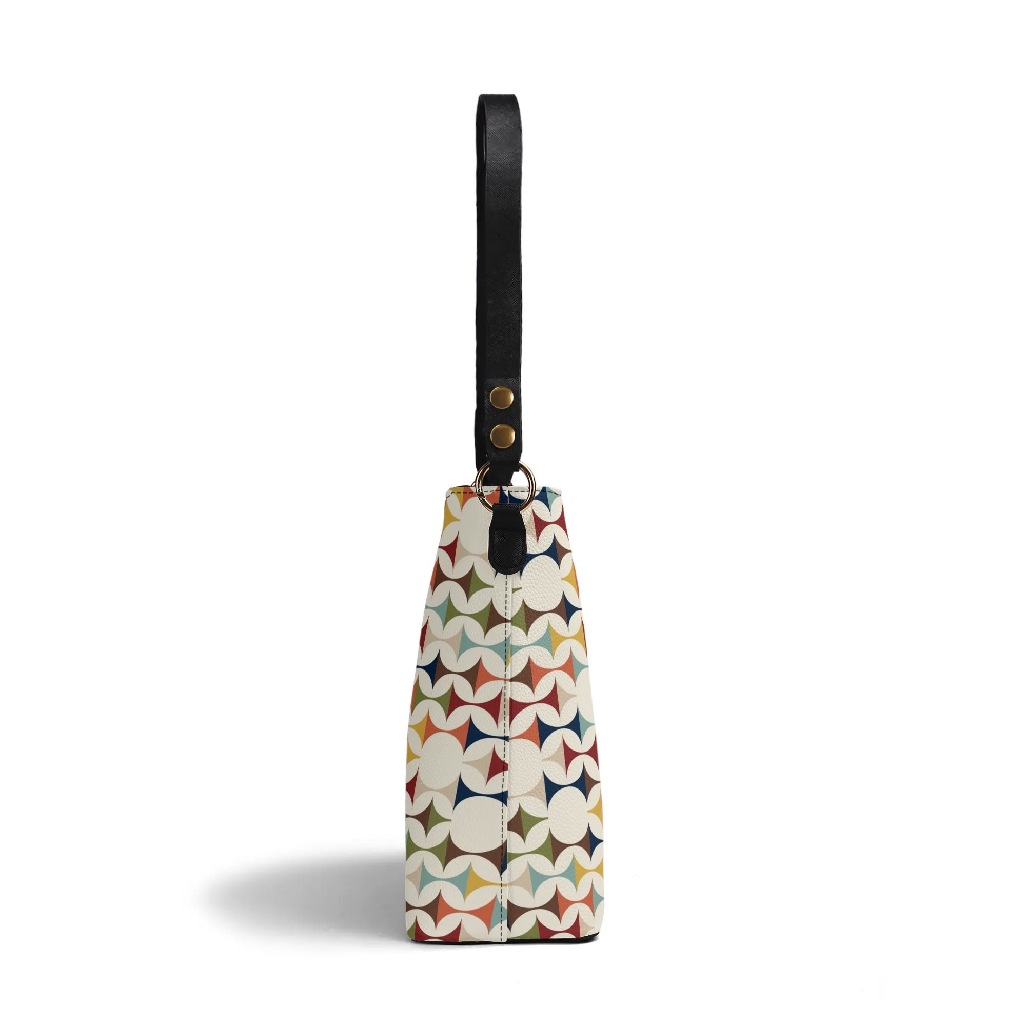 Mid Century Modern Scandinavian Designed, Atomic Cat, Kitschy Bucket Bag - Mid Century Modern Gal