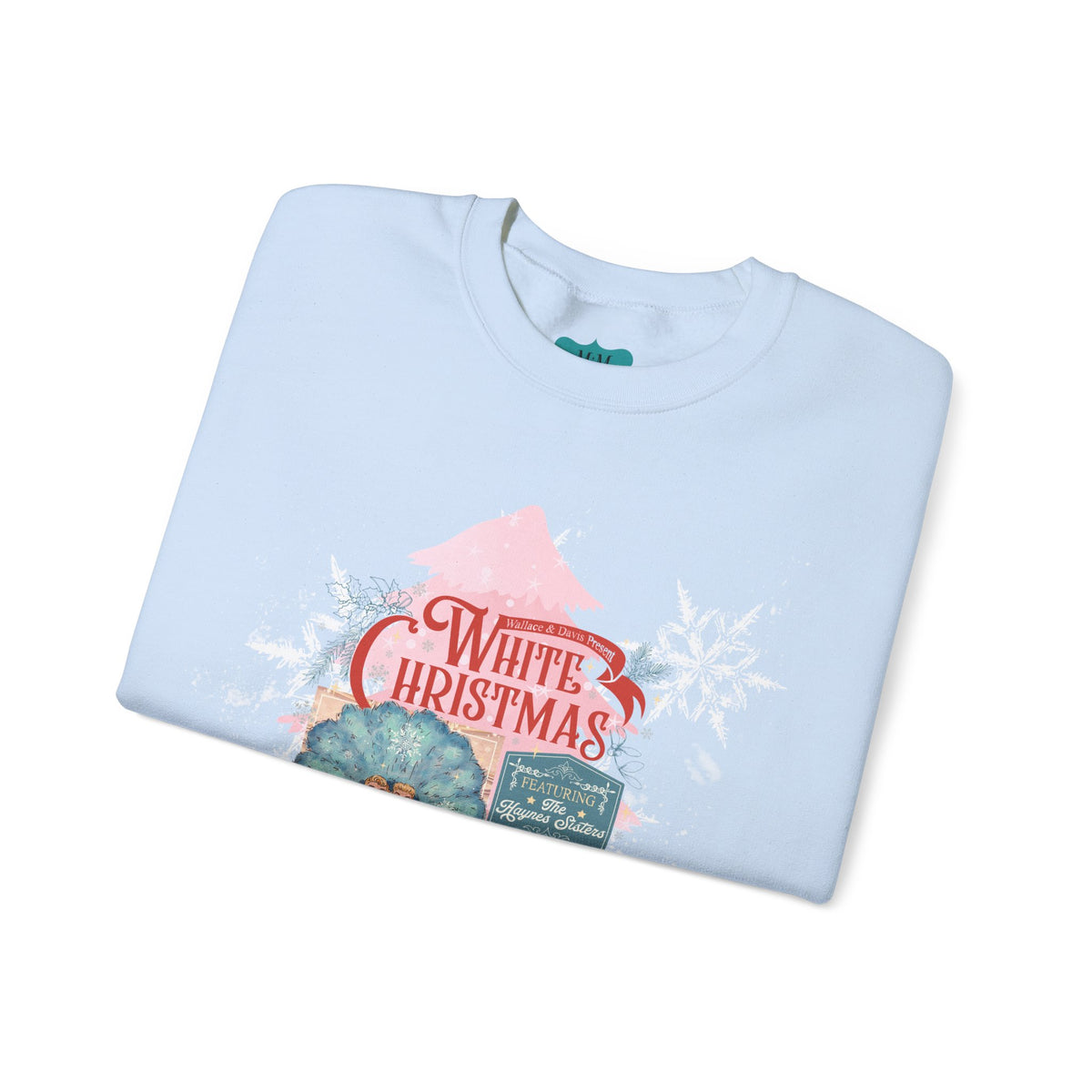 Sister Sister Festive 'White Christmas' Unisex Crewneck Sweatshirt - Cozy Holiday Apparel - Mid Century Modern Gal