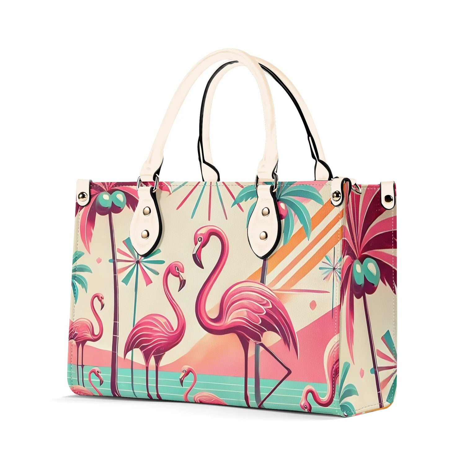 50s Flamingo Kitschy Mod Luxury Handbag - Mid Century Modern Gal