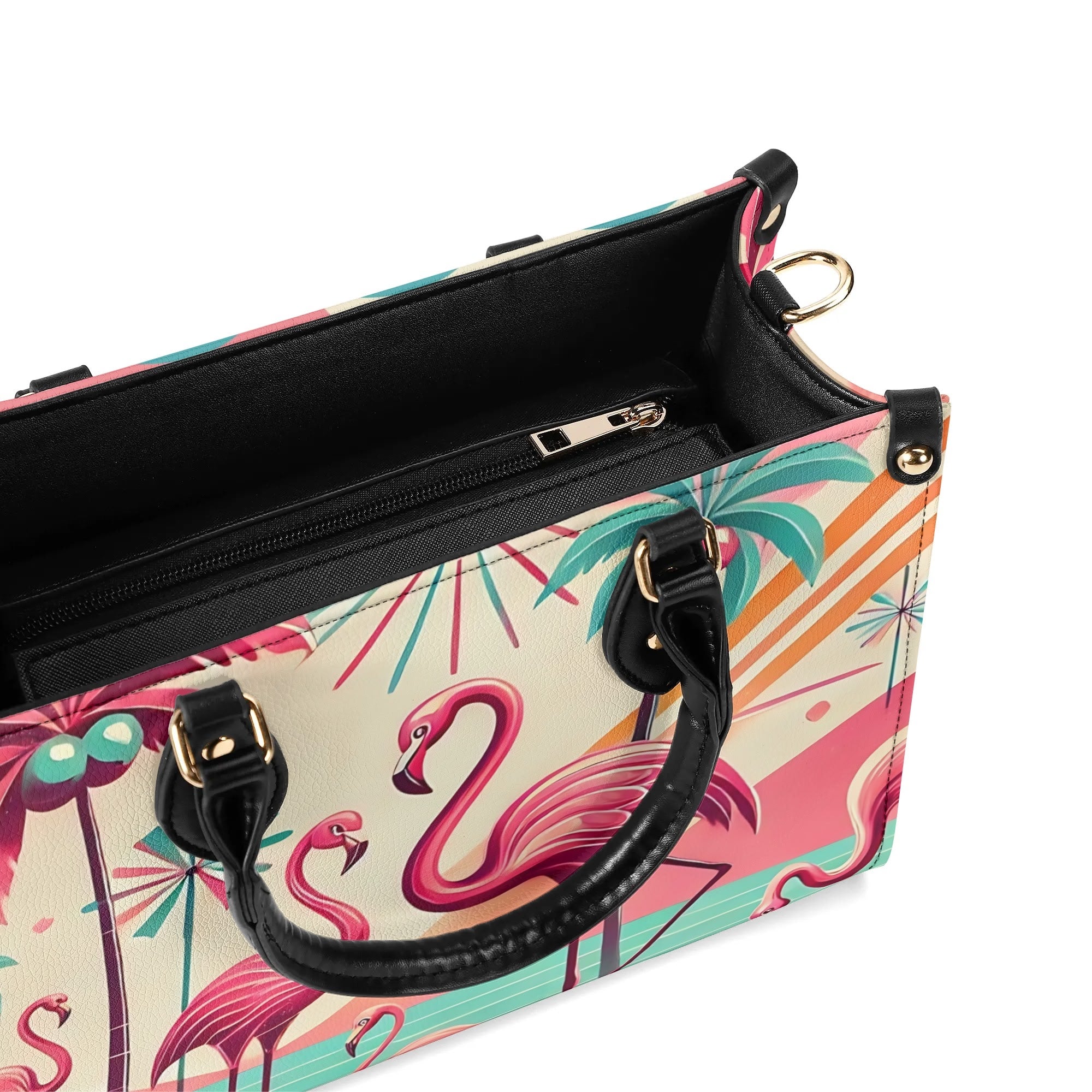 50s Flamingo Kitschy Mod Luxury Handbag - Mid Century Modern Gal