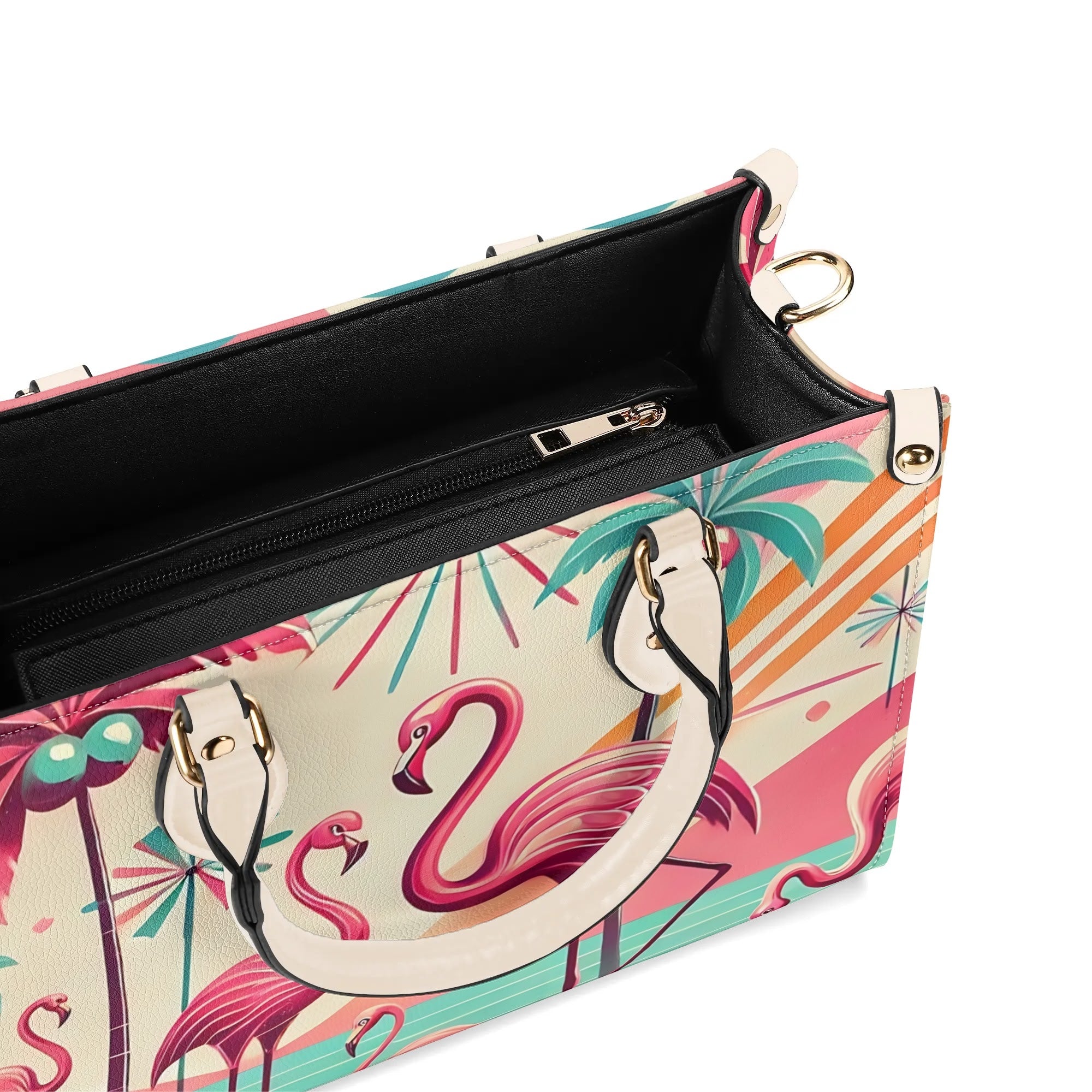 50s Flamingo Kitschy Mod Luxury Handbag - Mid Century Modern Gal