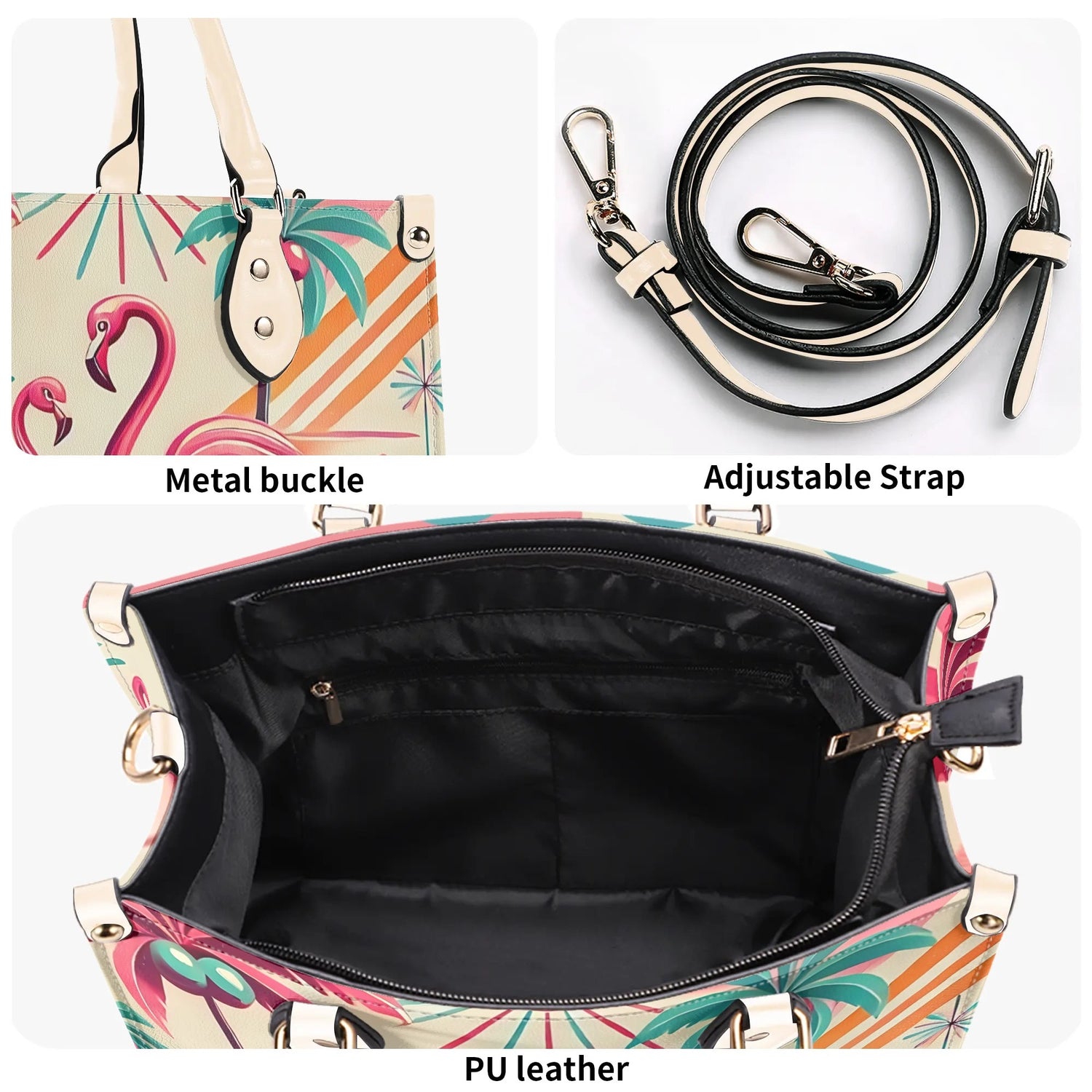 50s Flamingo Kitschy Mod Luxury Handbag - Mid Century Modern Gal