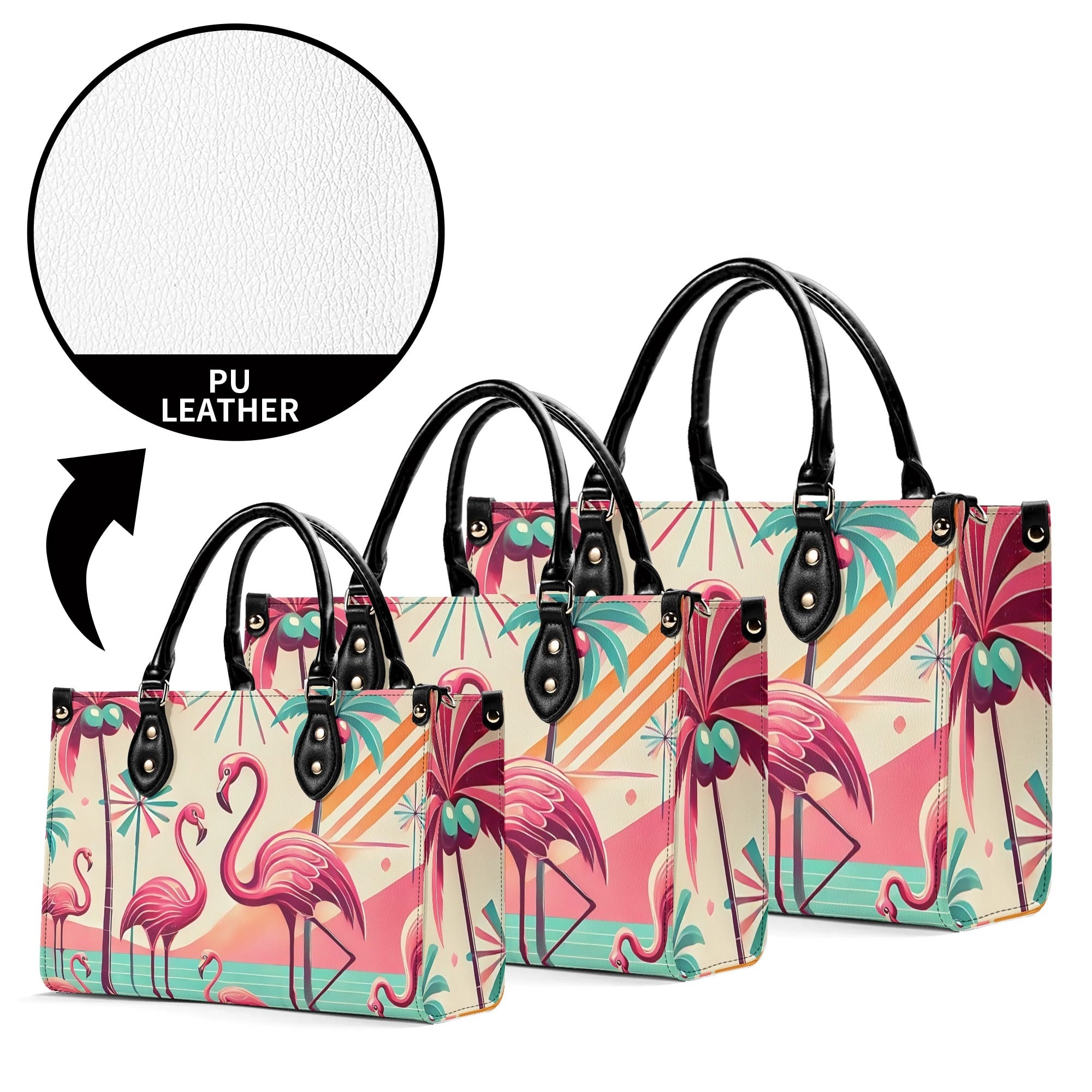 50s Flamingo Kitschy Mod Luxury Handbag - Mid Century Modern Gal