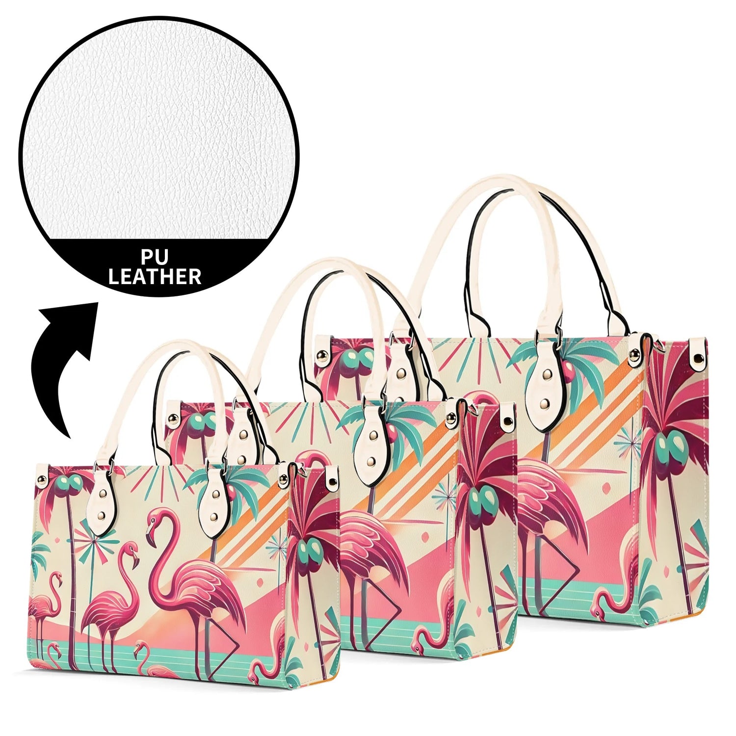 50s Flamingo Kitschy Mod Luxury Handbag - Mid Century Modern Gal