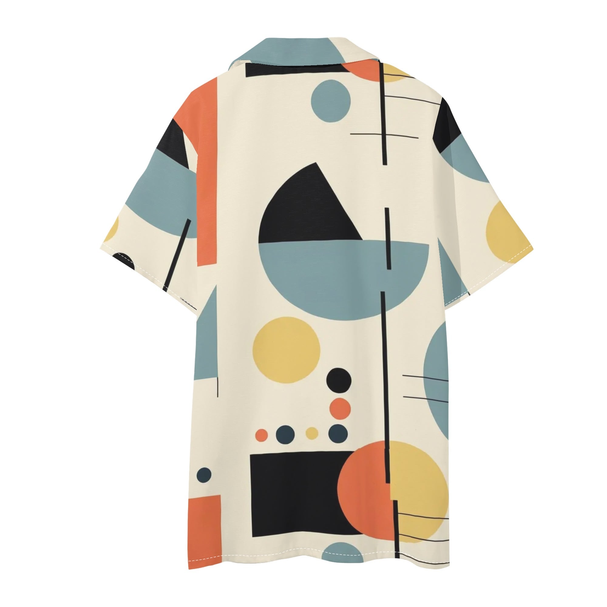 Mid Mod Dapper Dude, Mens Regular Fit Hawaiian Short Sleeve Shirt and Shorts Set - Mid Century Modern Gal