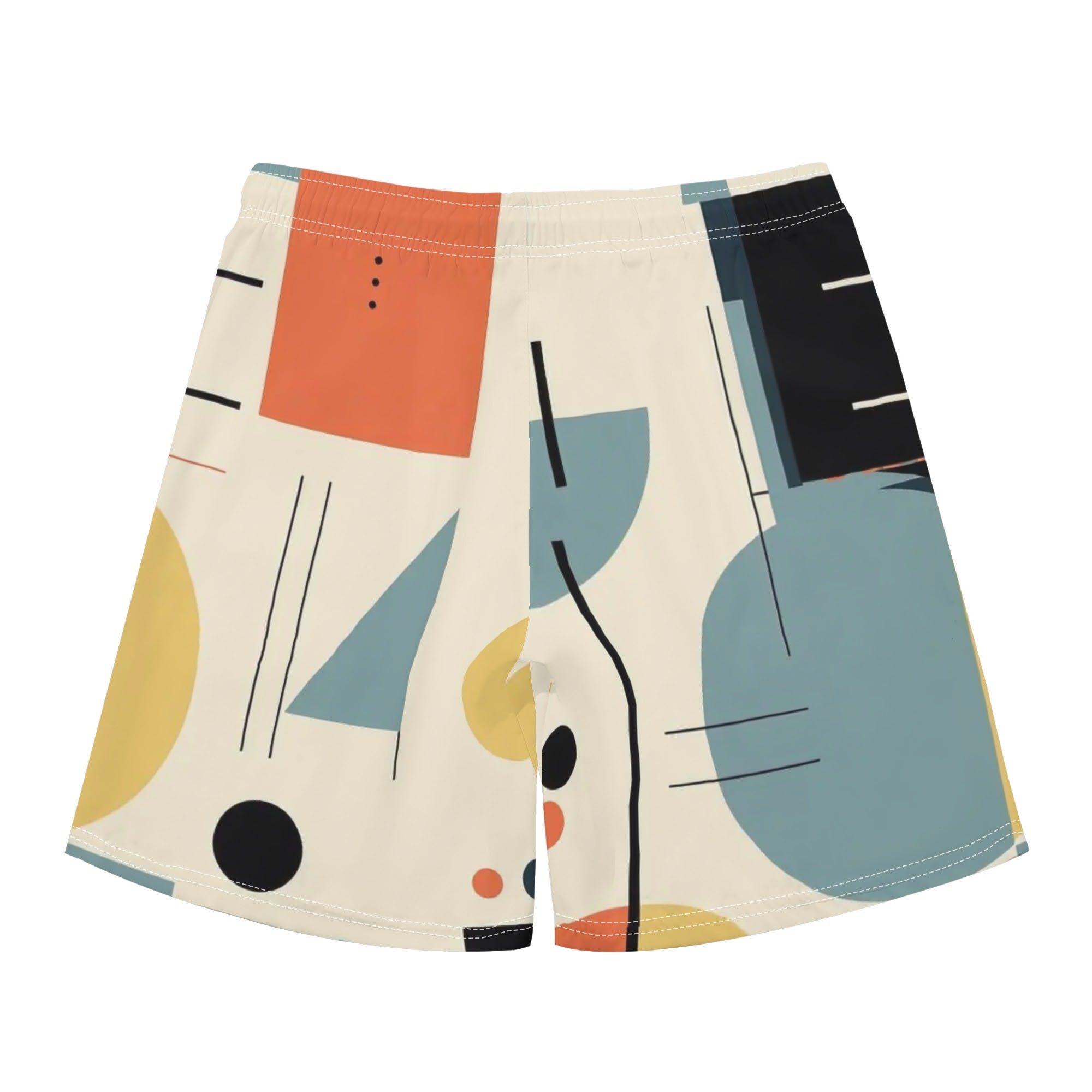 Mid Mod Dapper Dude, Mens Regular Fit Hawaiian Short Sleeve Shirt and Shorts Set - Mid Century Modern Gal