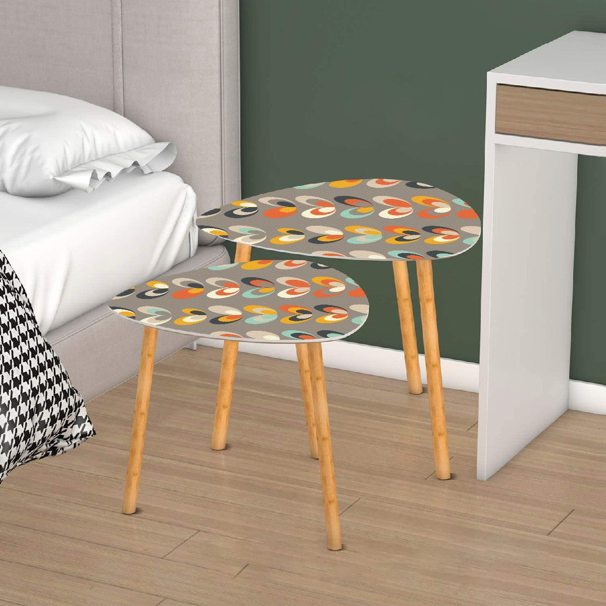 Mid Century Modern Scandinavian Designed Modern Danish Nesting Tables - Mid Century Modern Gal