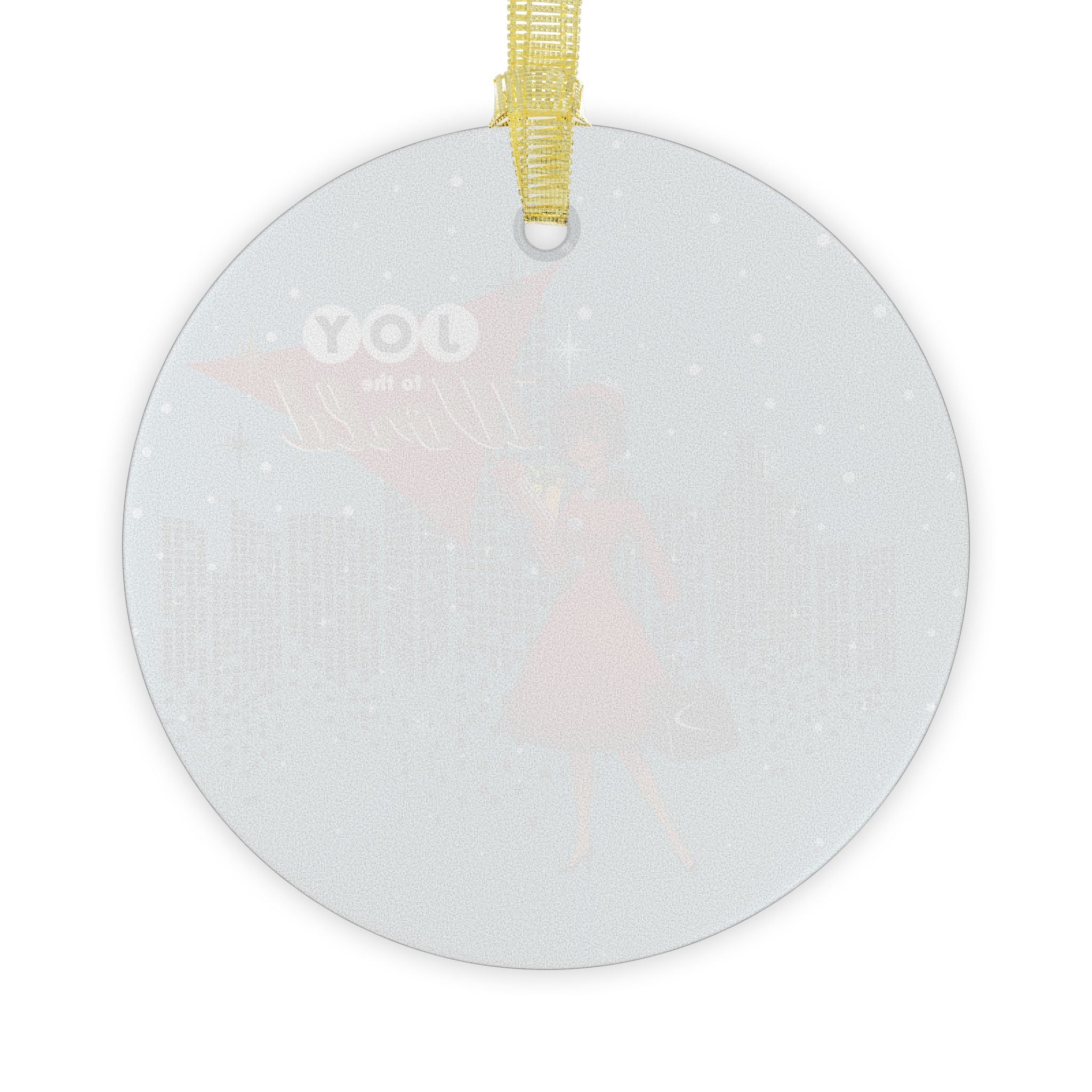 Mid Century Modern Kitschy Christmas Gal, Vintage Joy to the World Glass Ornaments - Holiday Decor for Christmas & Celebrations - Mid Century Modern Gal