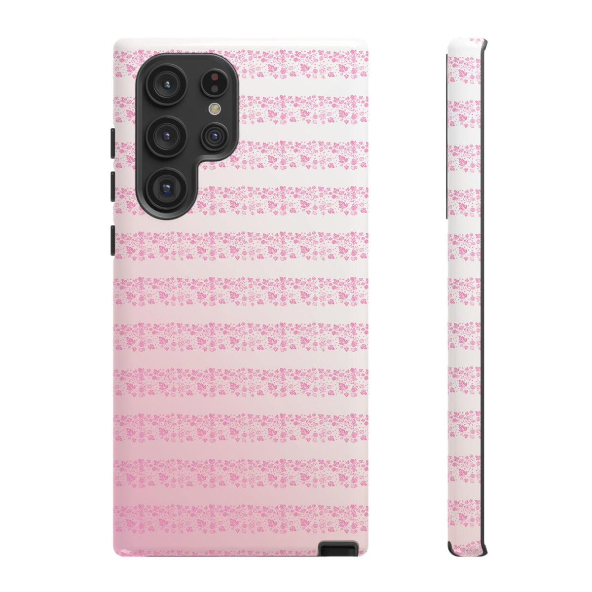 Pink Pyrex Gooseberry Striped Phone Case, Stylish Phone Cover, Tough Protective Case, Cute Cell Phone Case, Trending Gift for Her