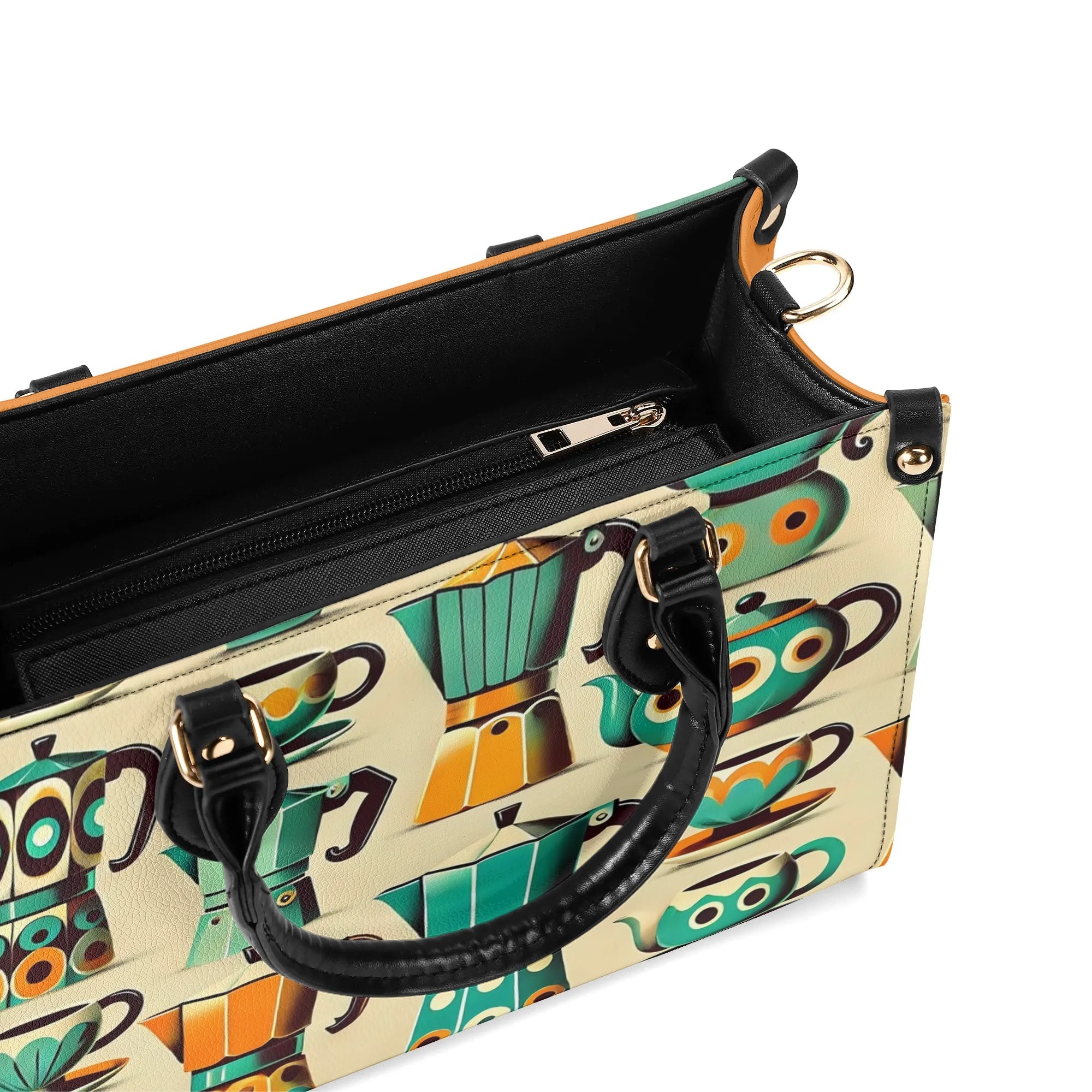 Coffee Lover, Mid Mod Kitschy Retro, State Of Texas Handbag - Mid Century Modern Gal