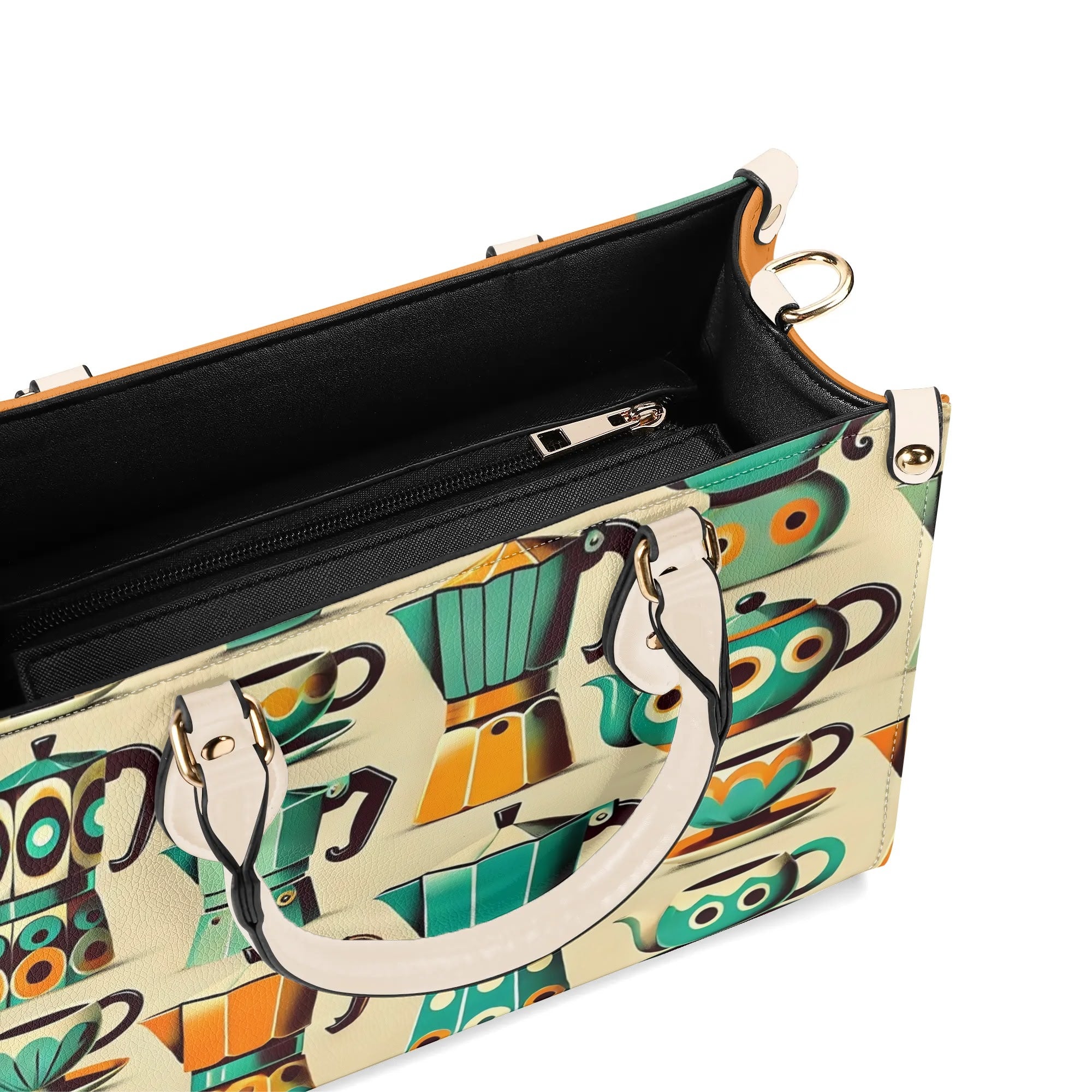 Coffee Lover, Mid Mod Kitschy Retro, State Of Texas Handbag - Mid Century Modern Gal