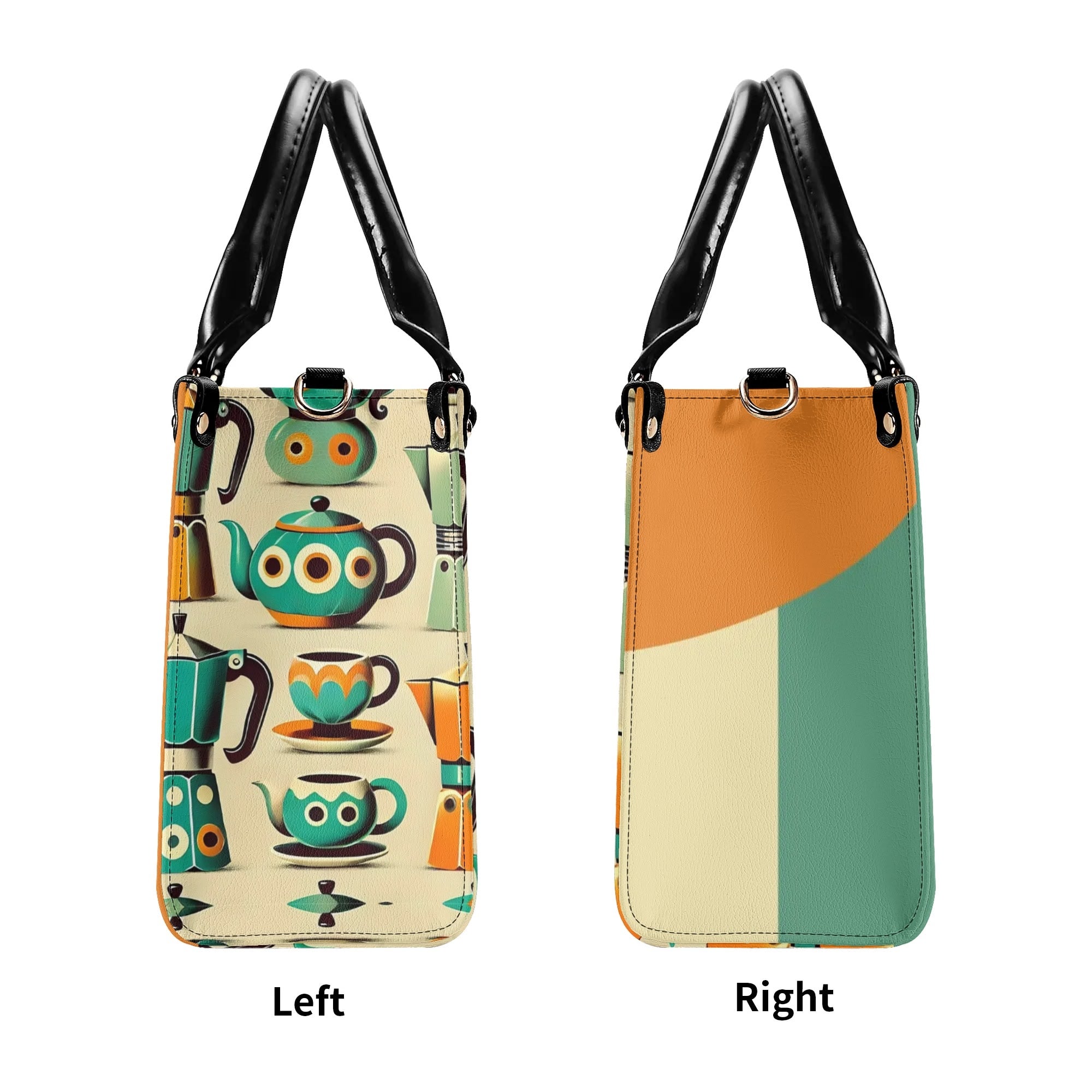 Coffee Lover, Mid Mod Kitschy Retro, State Of Texas Handbag - Mid Century Modern Gal