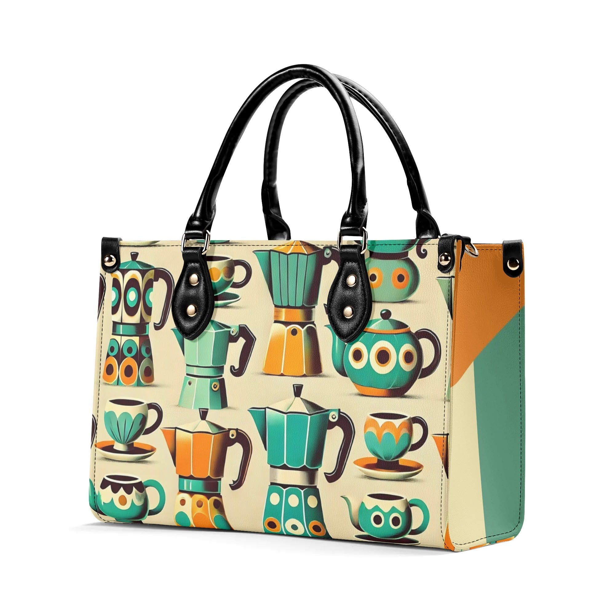 Coffee Lover, Mid Mod Kitschy Retro, State Of Texas Handbag - Mid Century Modern Gal