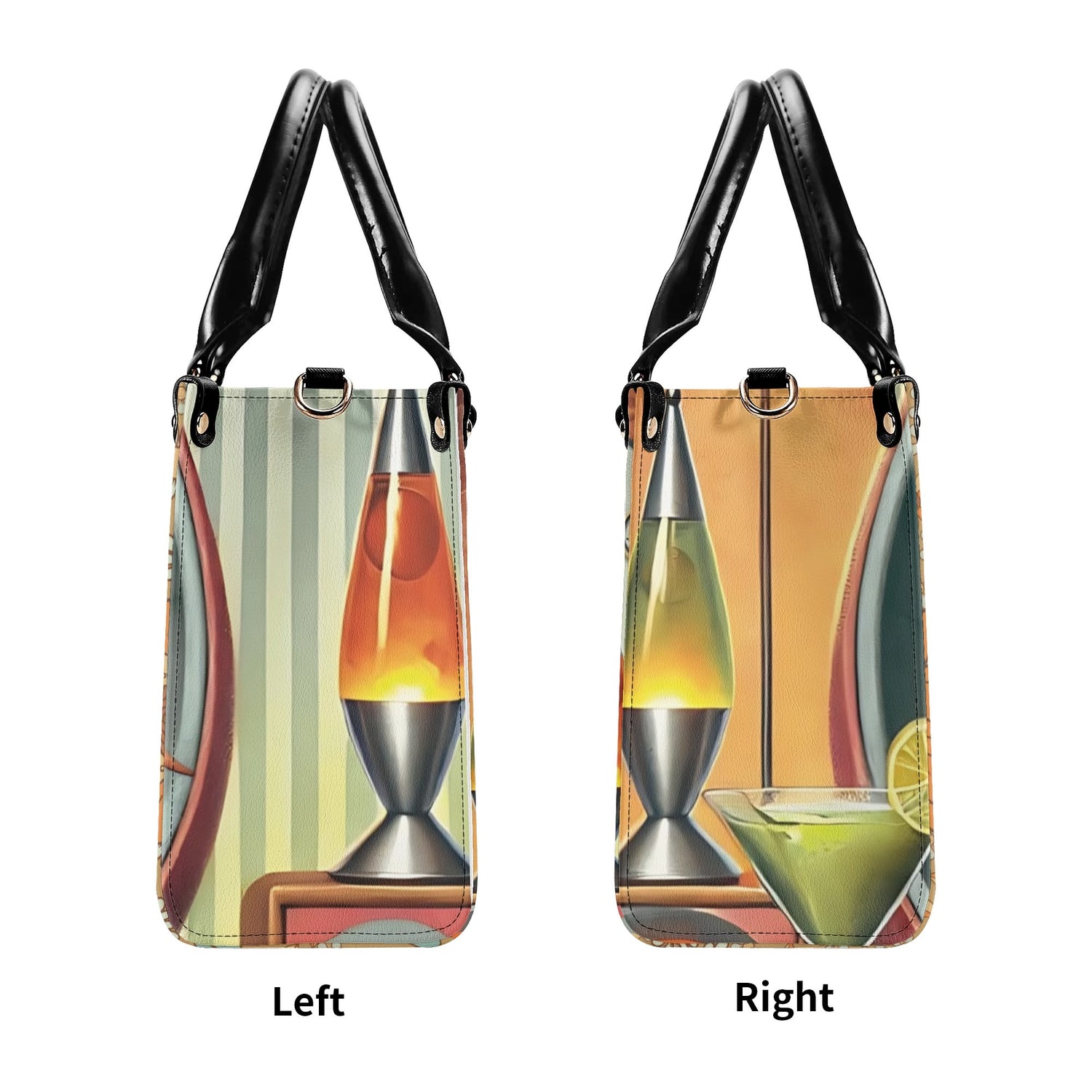 Mid Century Modern Gal, 60s 70s Kitchy Quirky Shoulder-Handbag Sachel Bag - Mid Century Modern Gal
