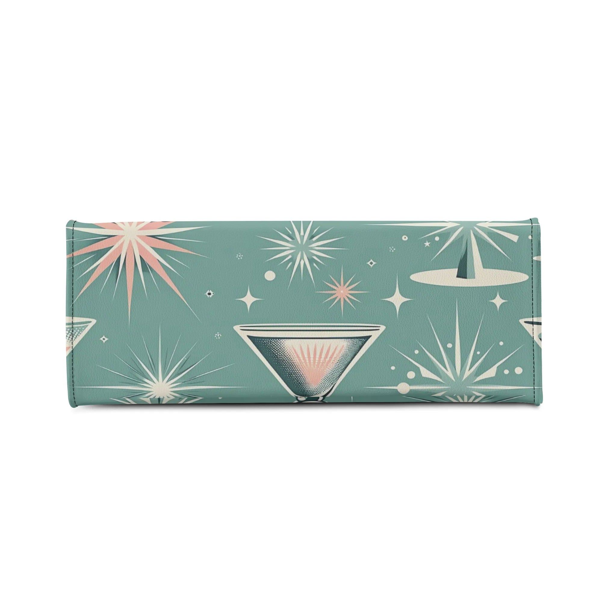 Mid Century Modern Gal, Mod 50s Atomic Kittie Martini Retro Kitschy Luxury Handbag Or Shoulder Bag - Mid Century Modern Gal