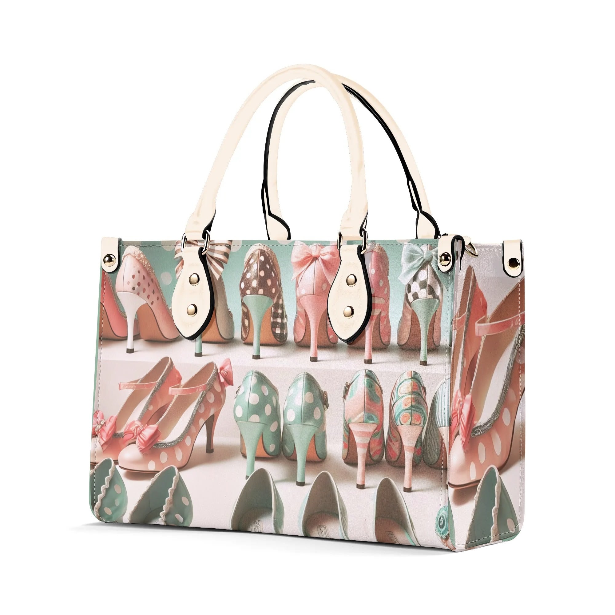 Shoe Lover Handbag, Mid Century Modern 50s Kitsch Shoes Luxury Quirky Cute Purse - Mid Century Modern Gal