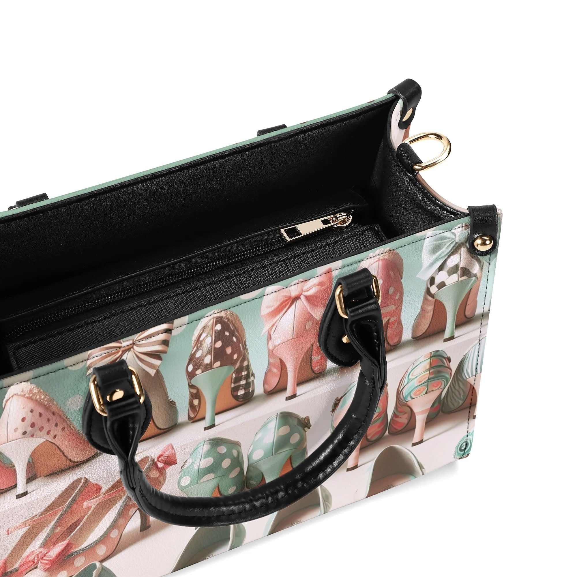 Shoe Lover Handbag, Mid Century Modern 50s Kitsch Shoes Luxury Quirky Cute Purse - Mid Century Modern Gal