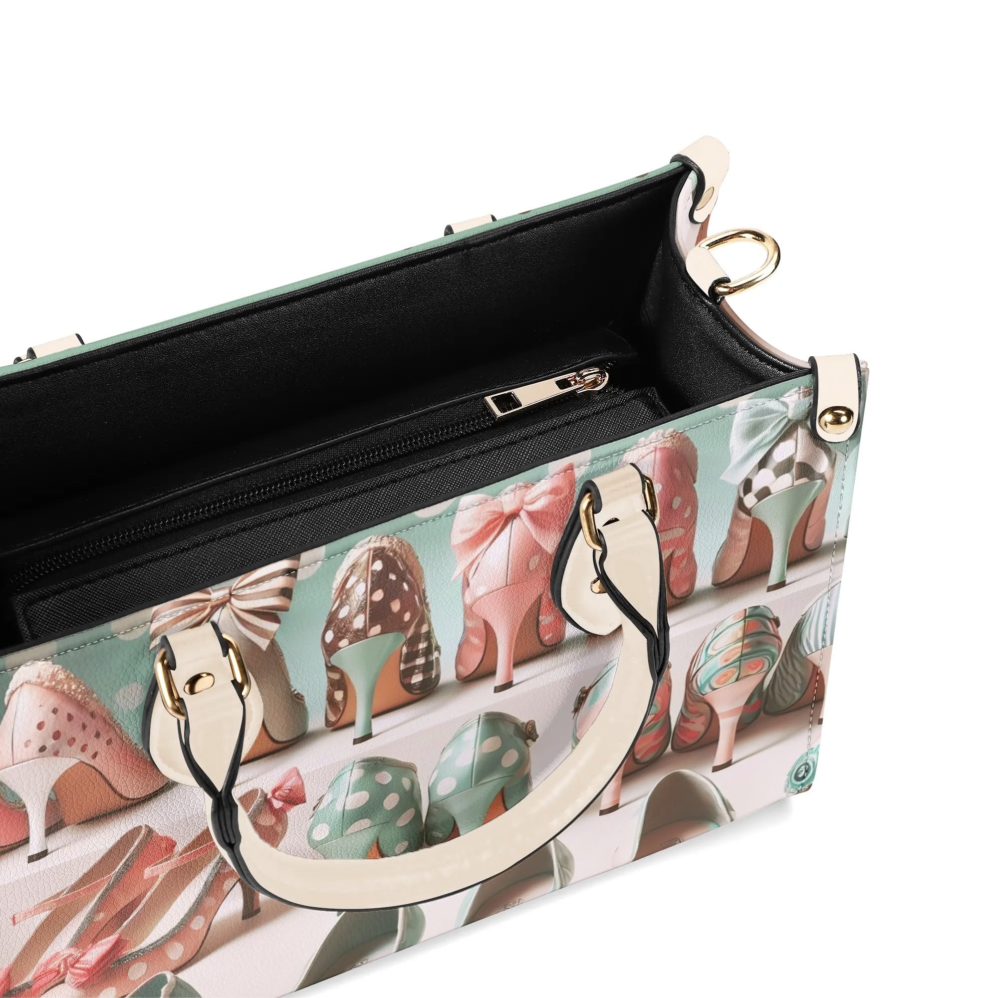 Shoe Lover Handbag, Mid Century Modern 50s Kitsch Shoes Luxury Quirky Cute Purse - Mid Century Modern Gal
