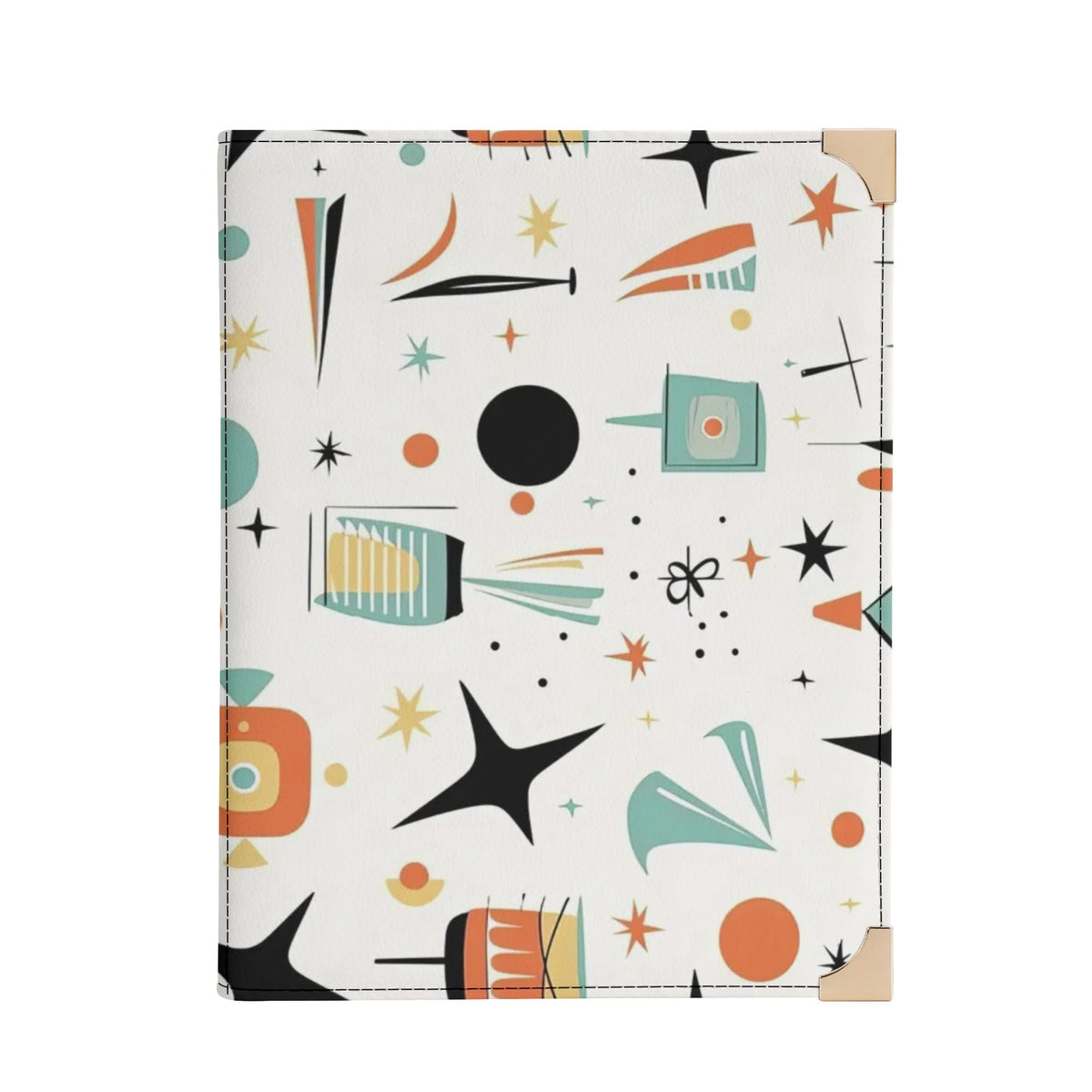 Atomic Cat, Book Holder, Crossbody Kitschy Fun Handbag For Book Lovers - Mid Century Modern Gal