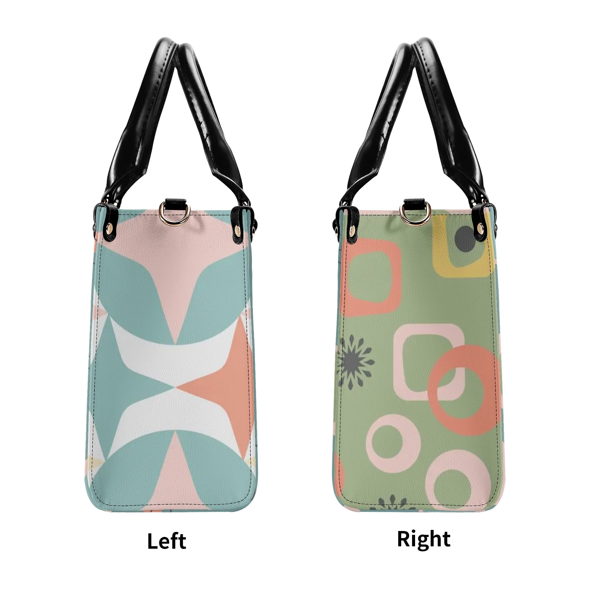 Mid Century Modern Atomic 50s, Kitschy Atomic Cat Mod Handbag, Shoulder Bag Purse - Mid Century Modern Gal